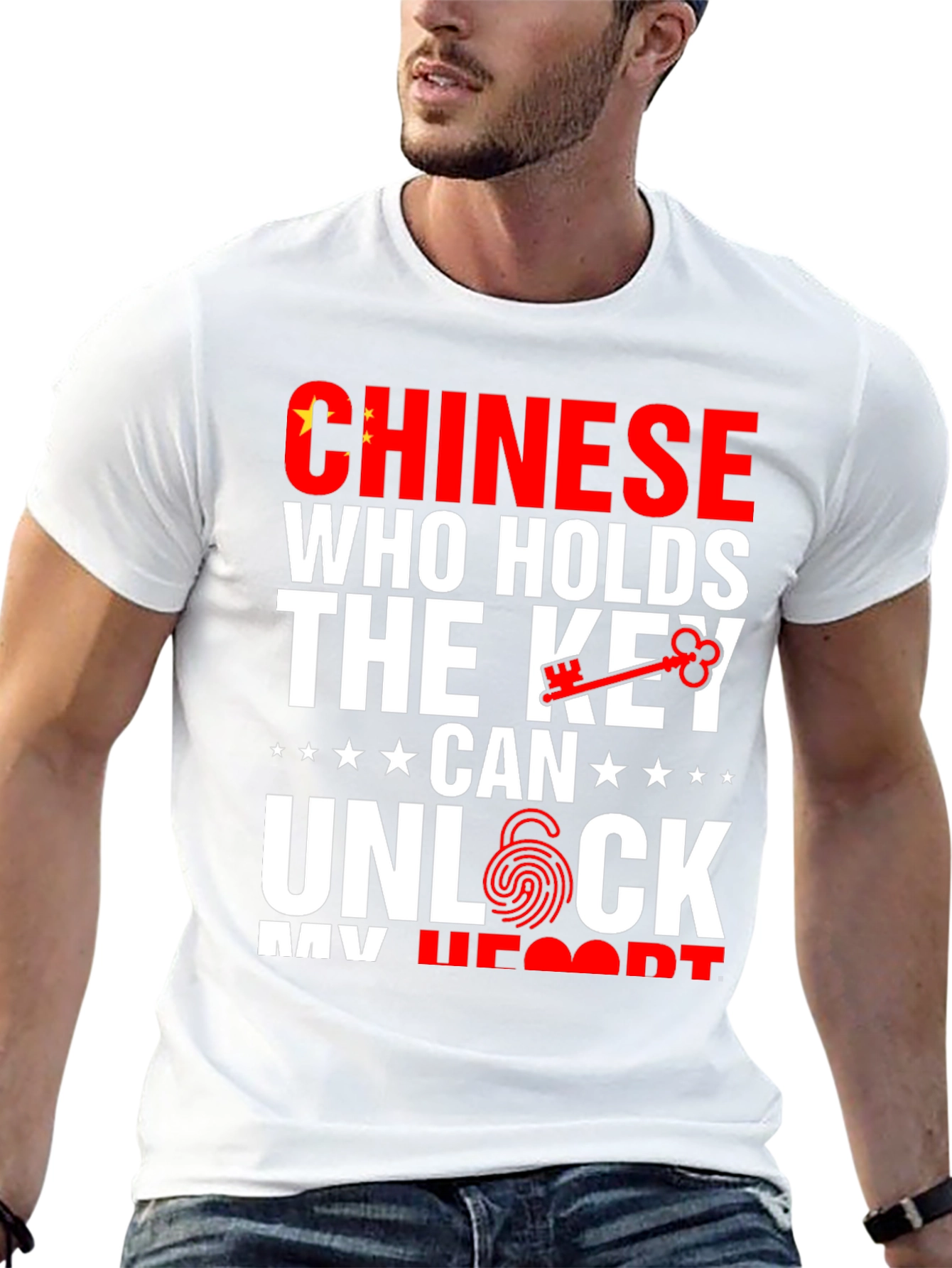 Chinese Key to My Heart Graphic T-Shirt