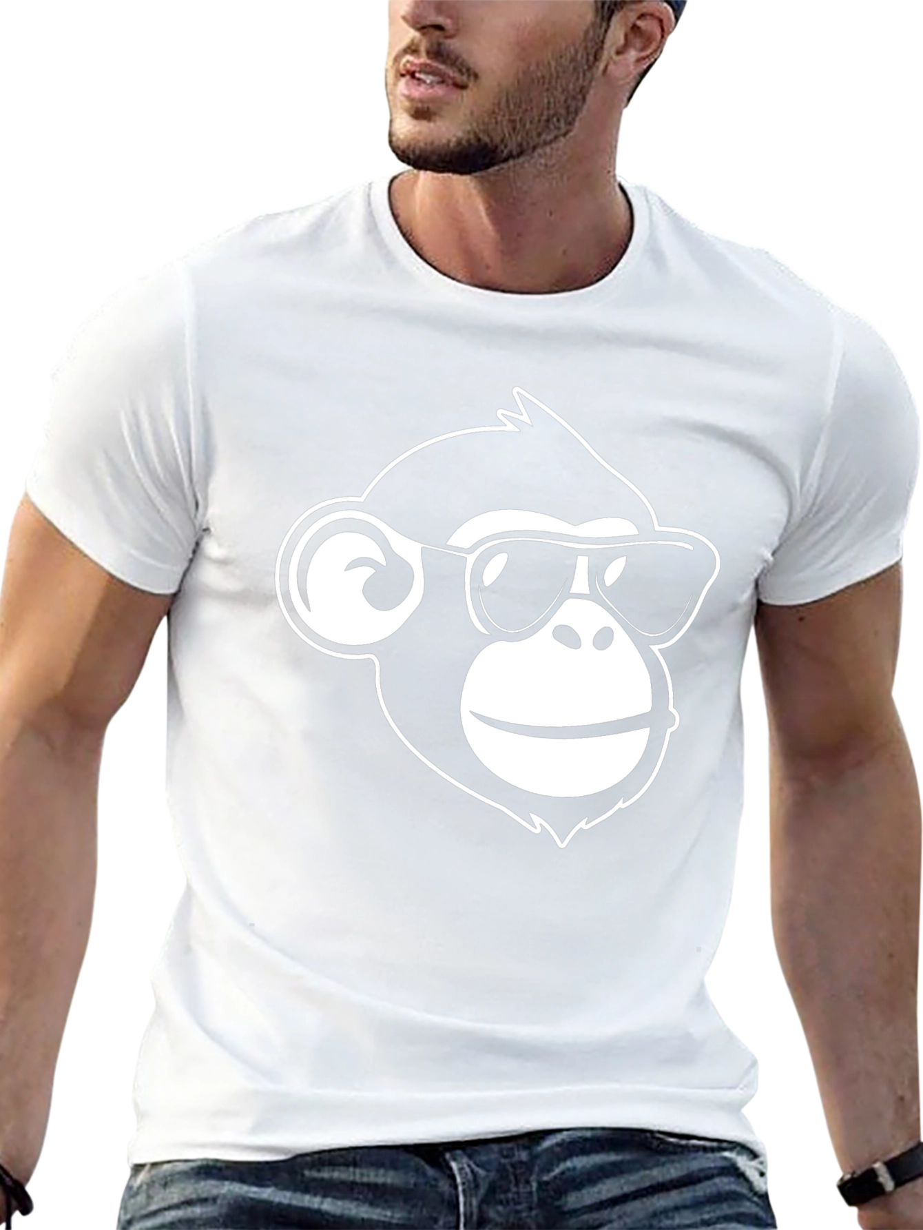 Cool Monkey Graphic Tee - Black Casual Shirt