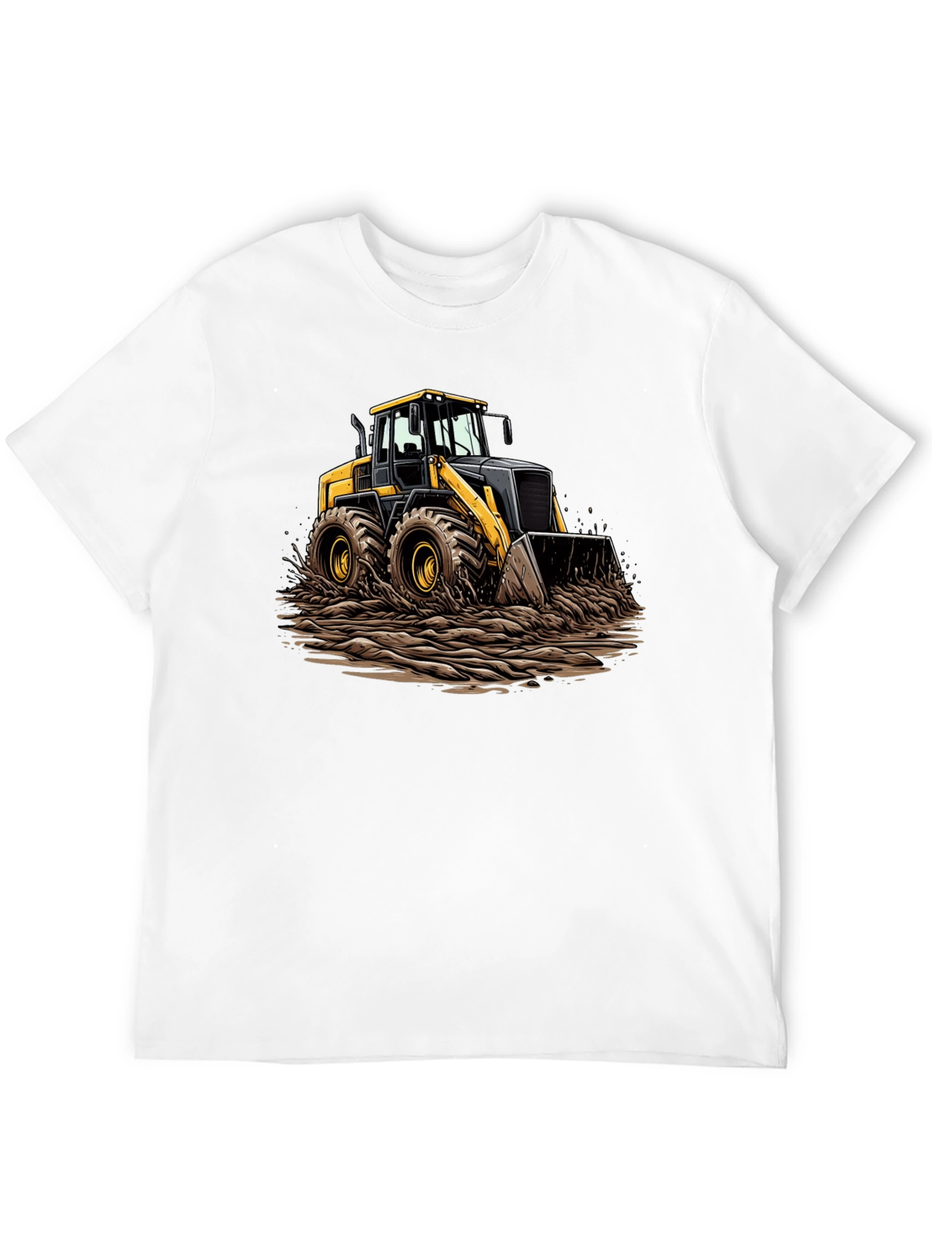 Bulldozer Graphic Tee - Heavy Equipment Shirt