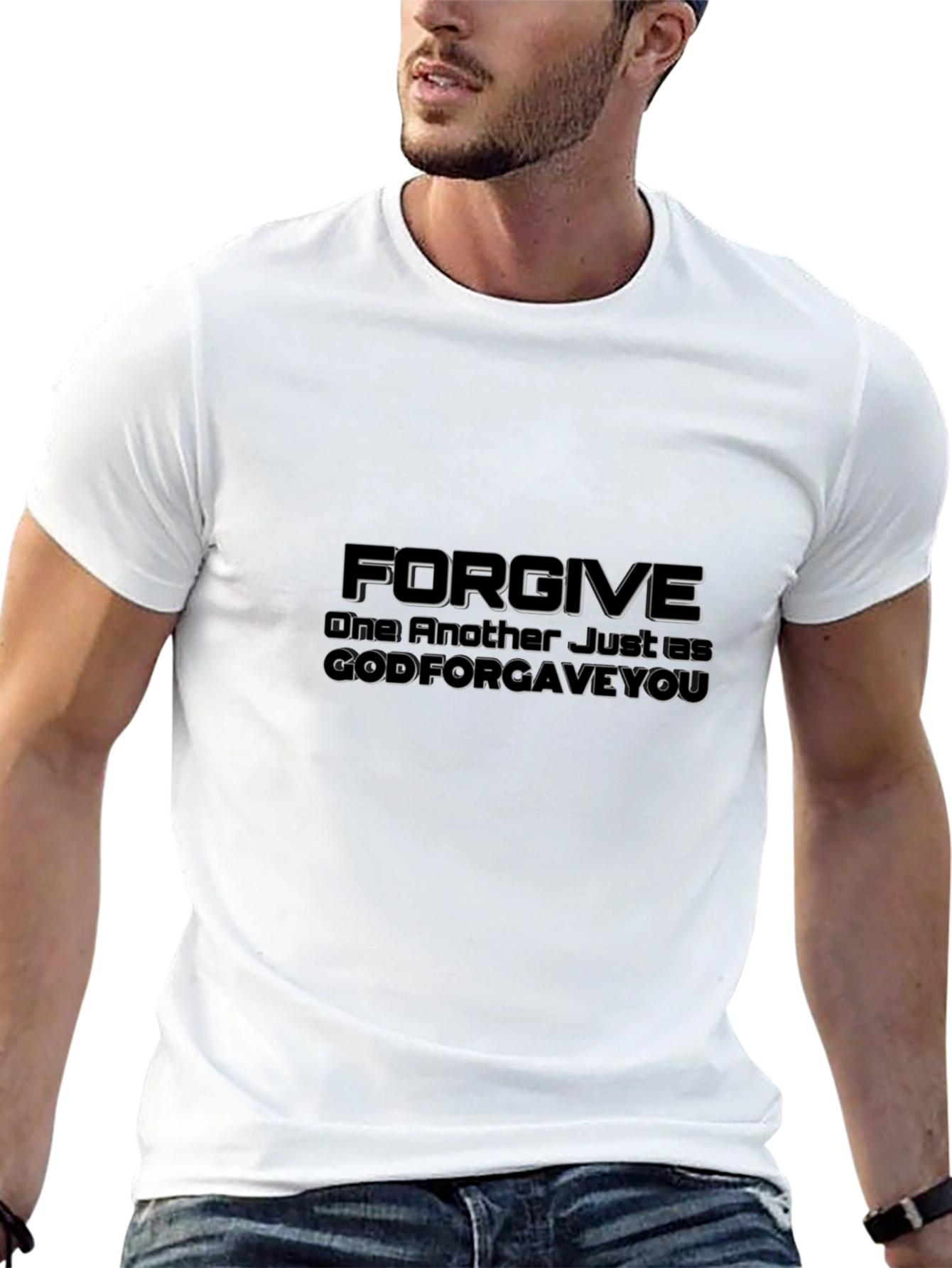 Forgive Graphic Tee - Christian Inspired Black T-Shirt