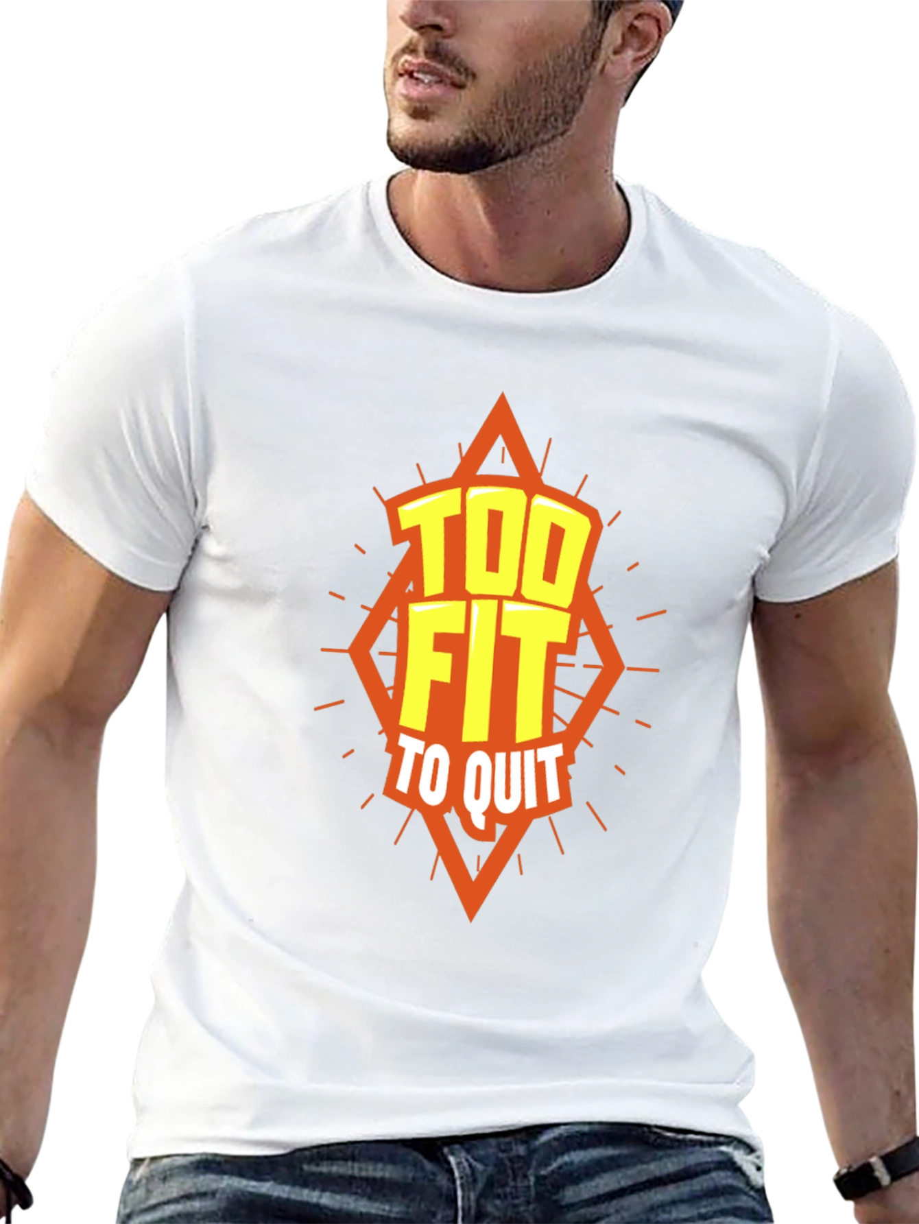 Too Fit To Quit Graphic T-Shirt - Motivation Apparel