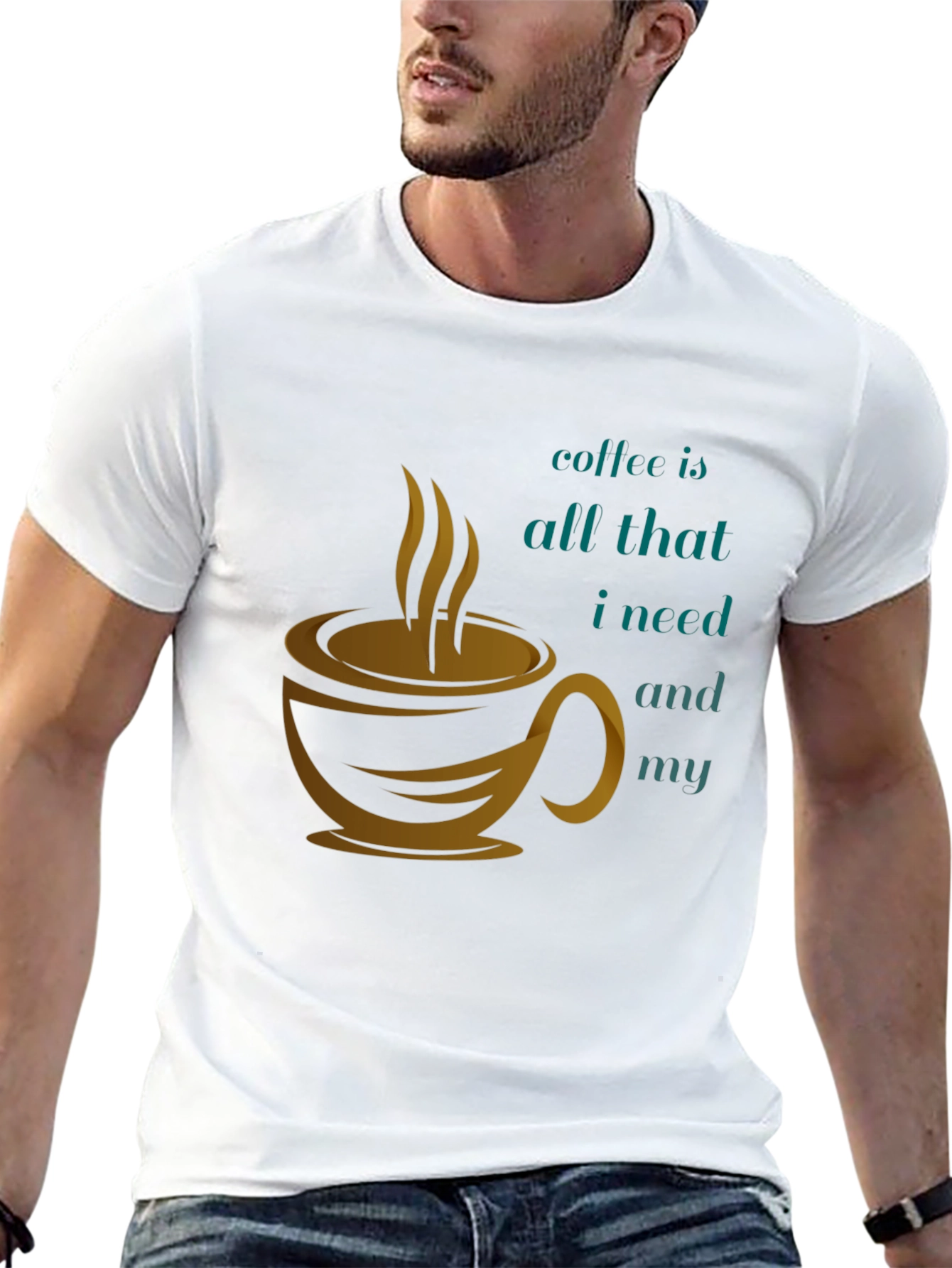 Coffee is All I Need Black Graphic Tee