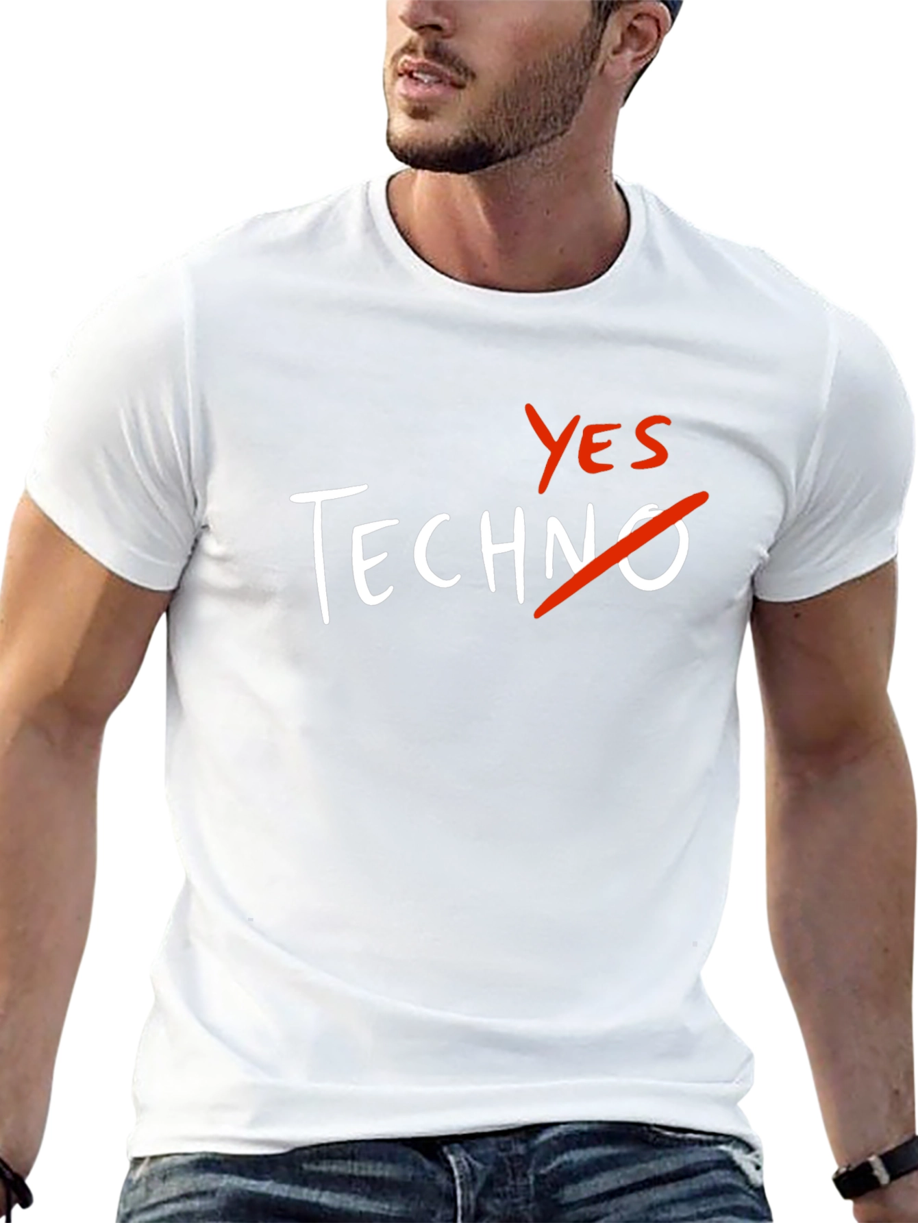 Yes to Anything But Techno T-Shirt