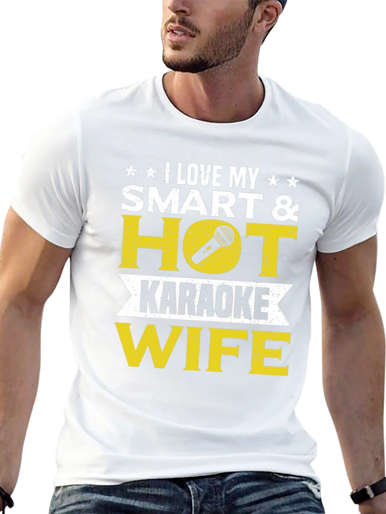 I Love My Smart & Hot Karaoke Wife T-Shirt