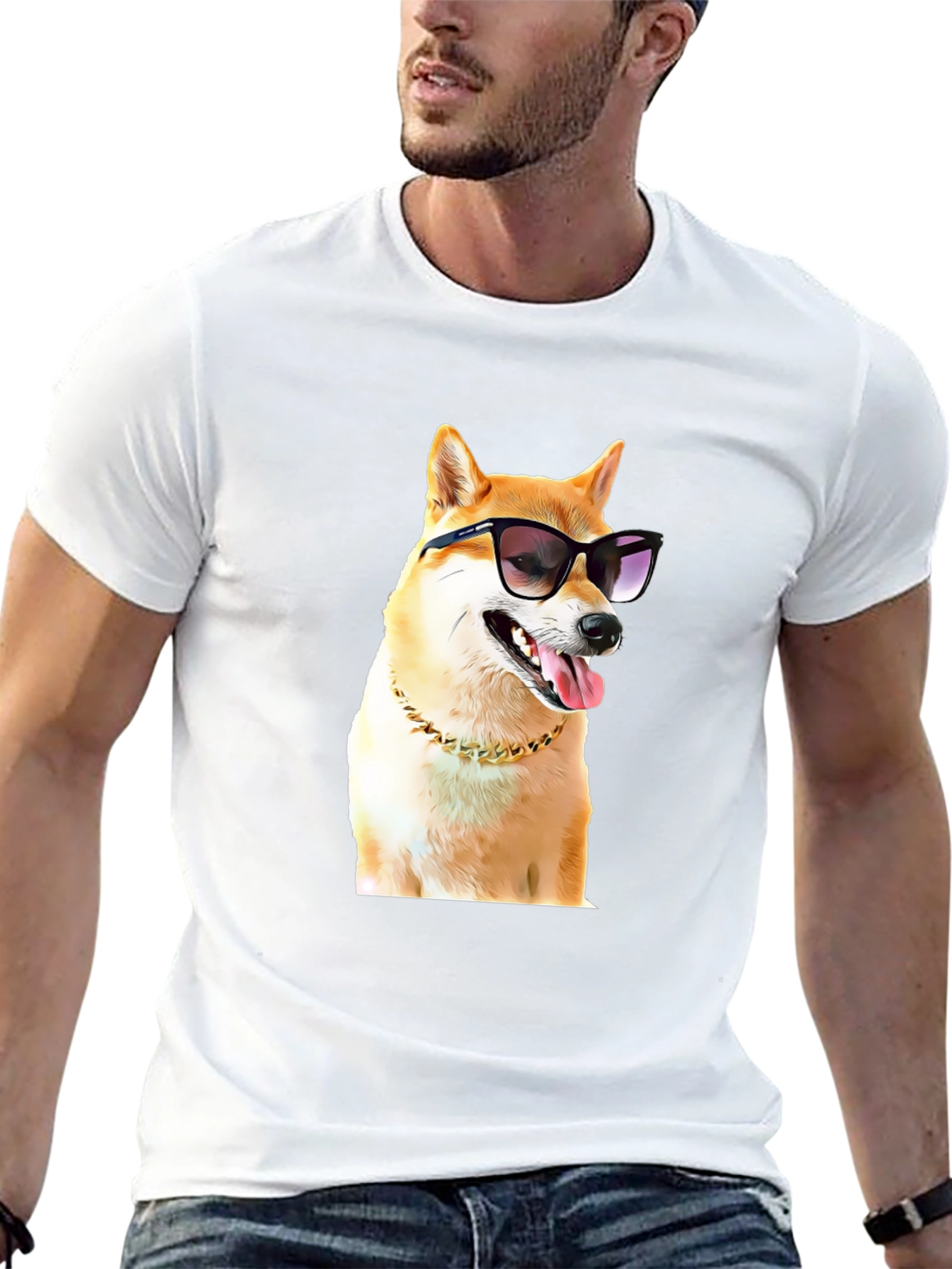 Cool Doge T-Shirt: Stylish Shiba Inu in Shades