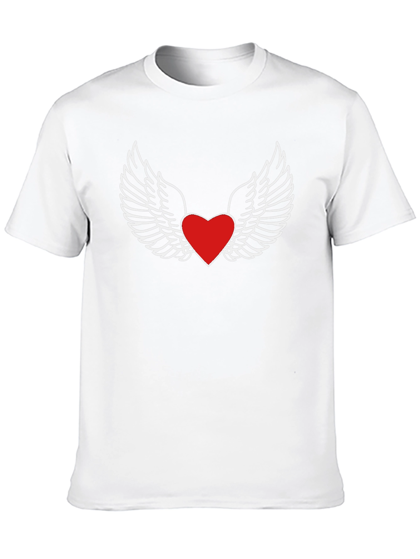 Heart with Wings Graphic Tee - Black
