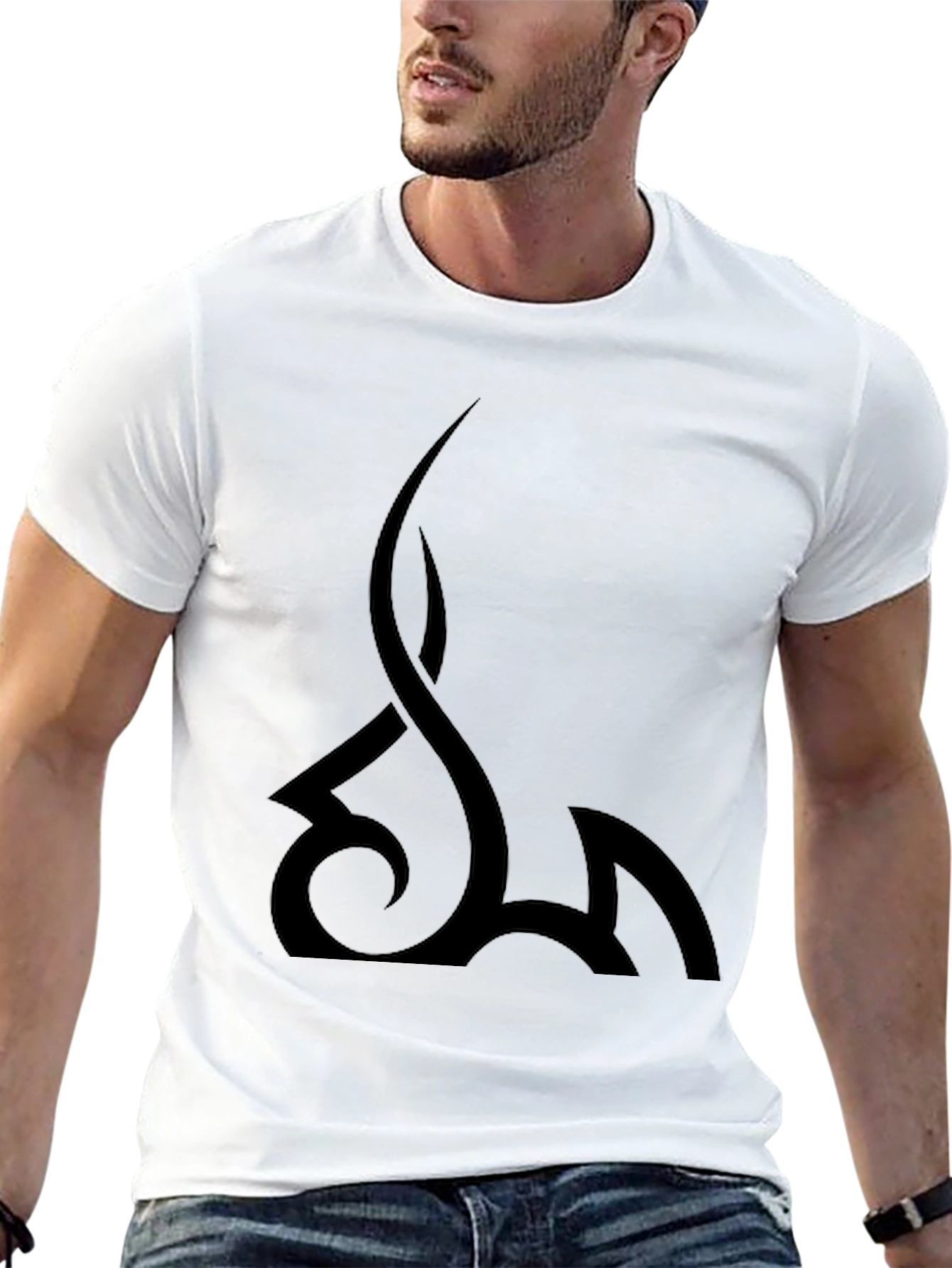 Tribal Graphic Black T-Shirt - Mens Fashion