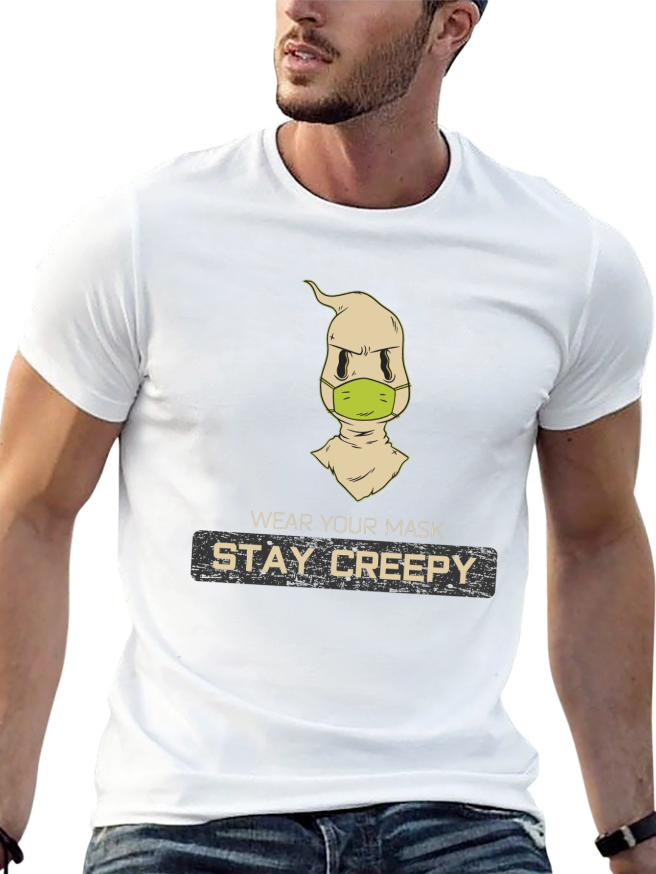 Stay Creepy Masked Ghost T-Shirt