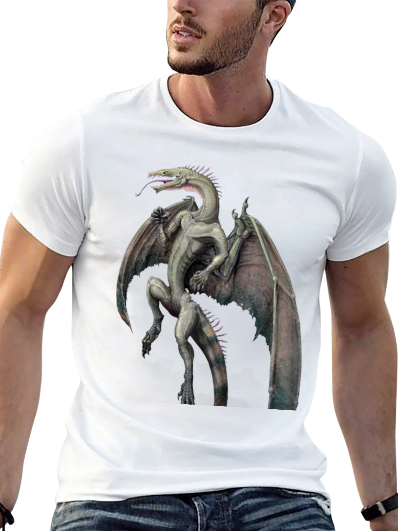 Dragon Graphic Tee - Fantasy Creature T-Shirt