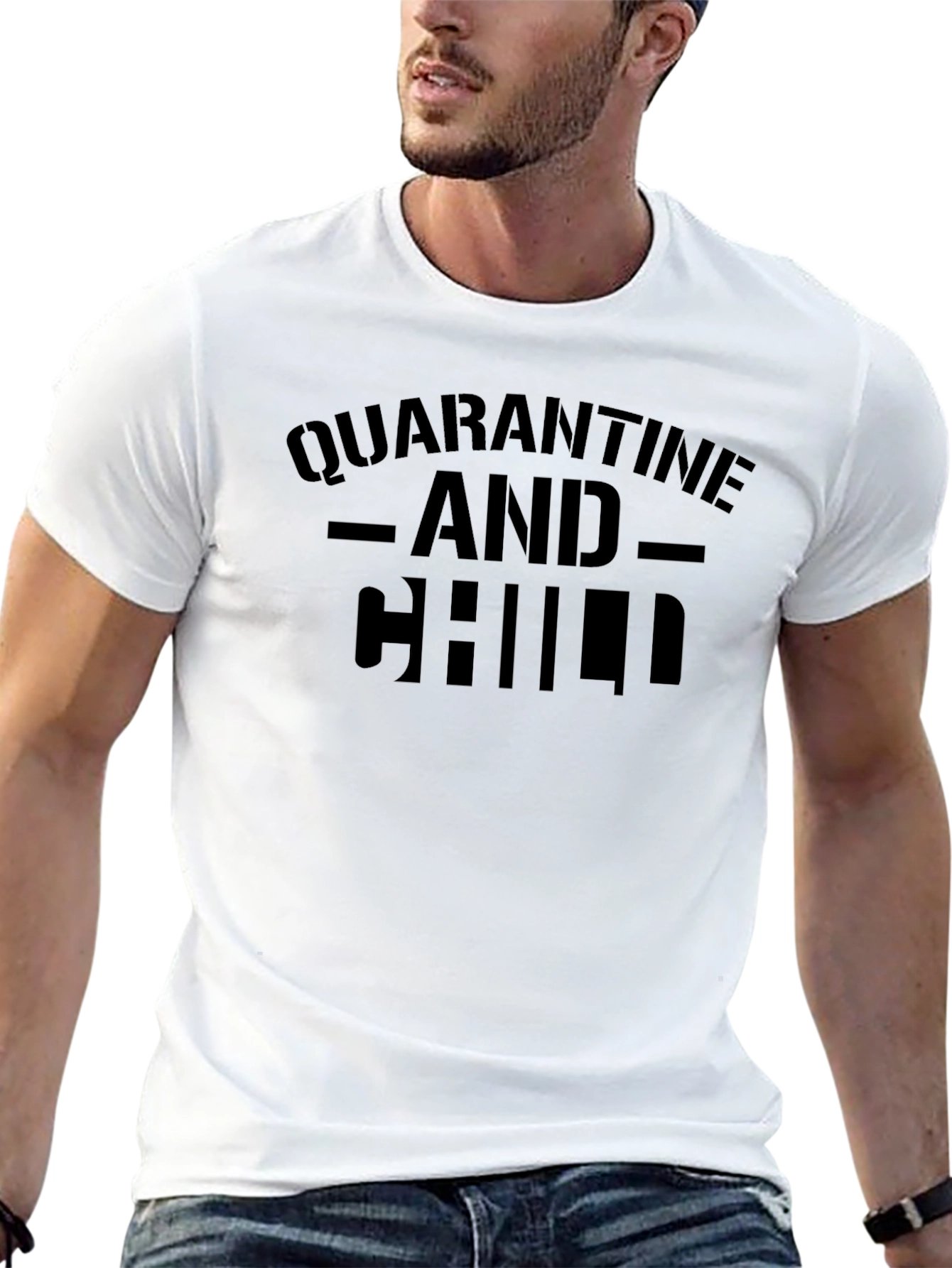 Quarantine and Chill Black T-Shirt