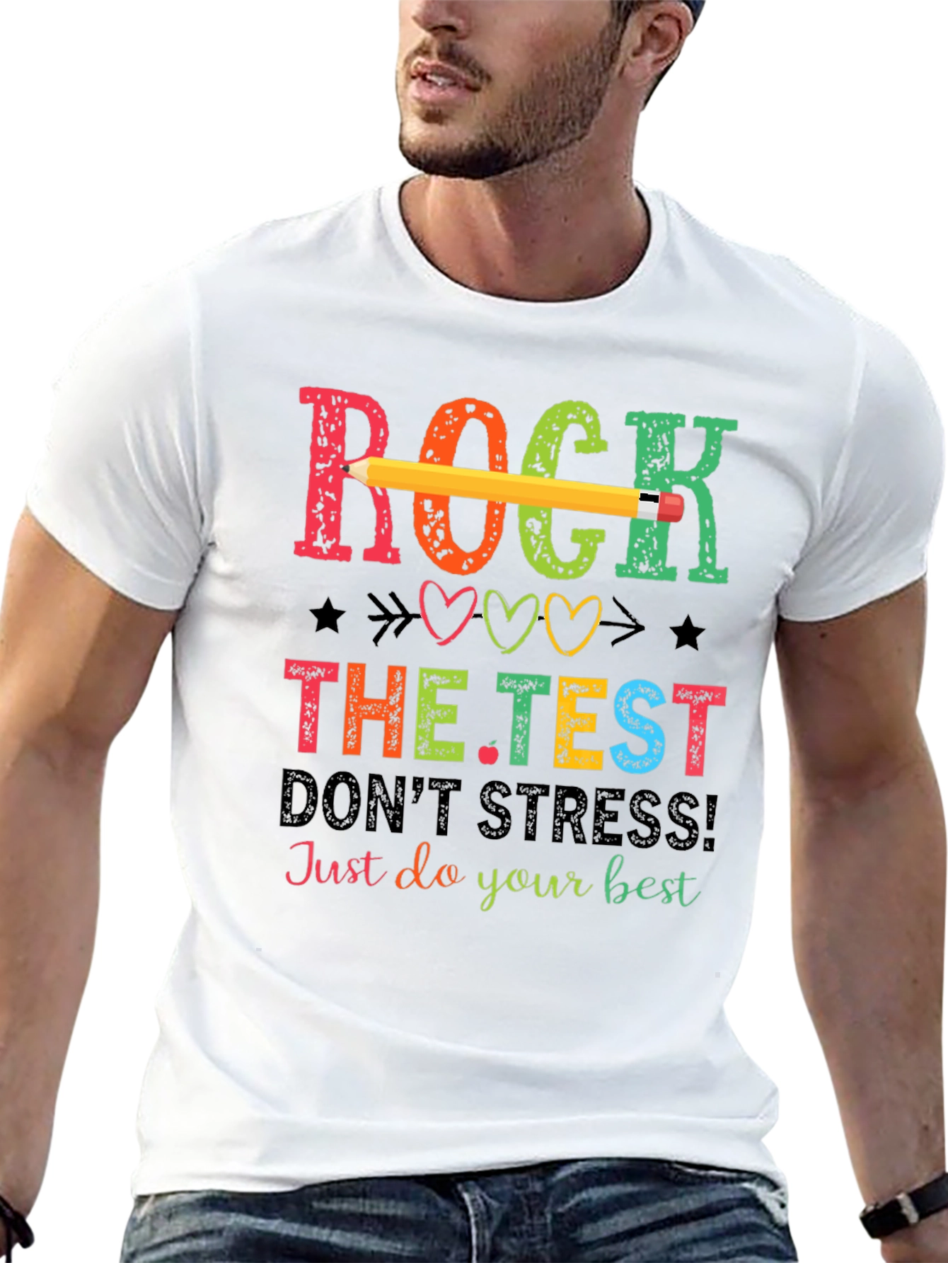 Rock The Test T-Shirt - Teacher Test Day Tee