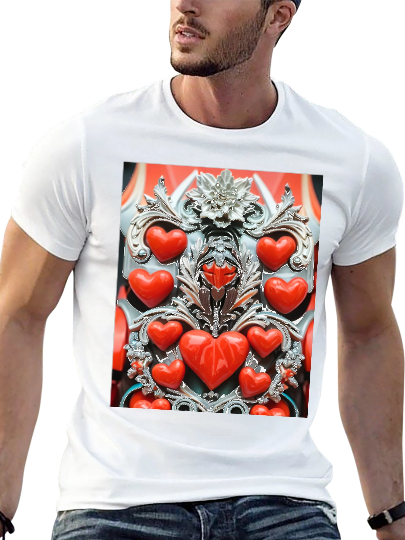 Heart Embellished Tee