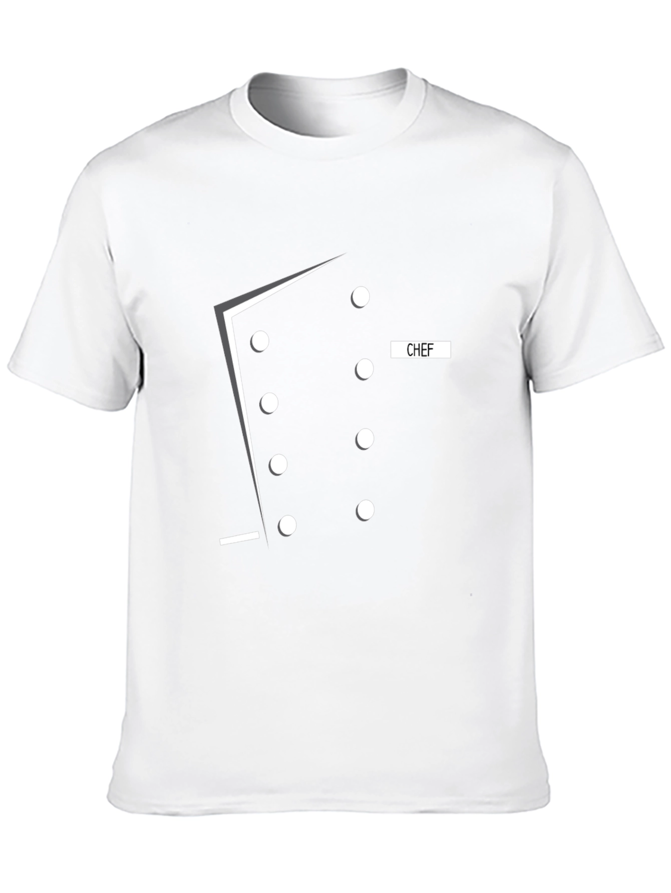 Chef Uniform Design Black T-Shirt