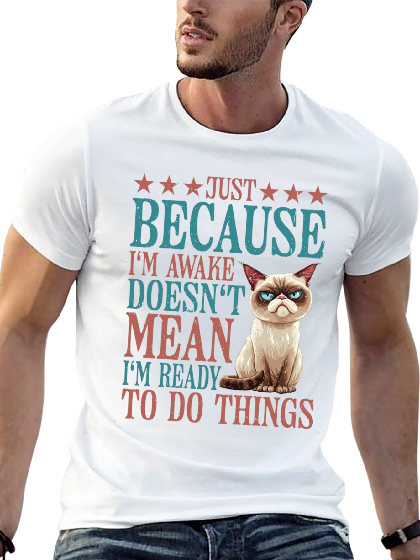 Grumpy Cat Just Because T-Shirt