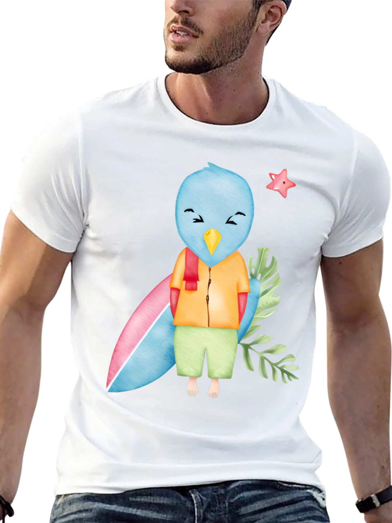 Bird Surfer Graphic Tee