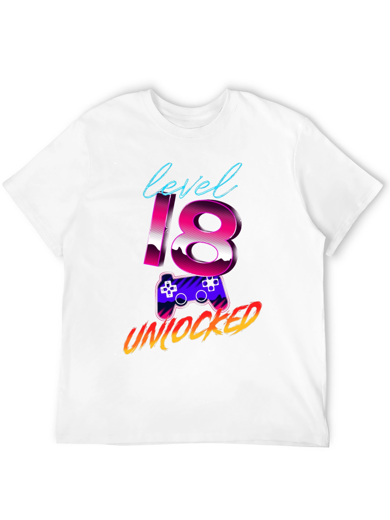 Level 18 Unlocked Gaming Birthday T-Shirt