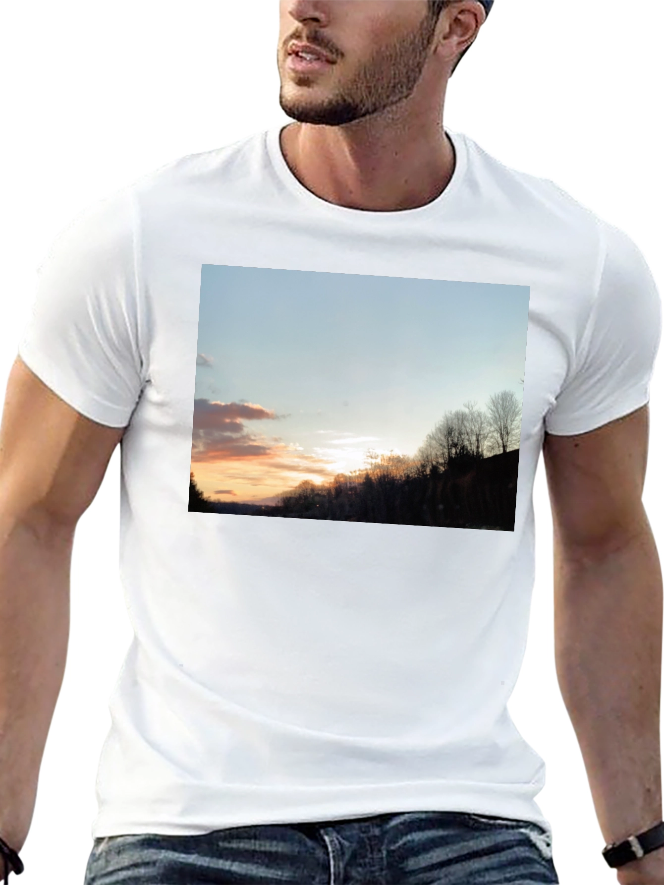 Sunset Graphic Tee - Nature Inspired Casual Wear