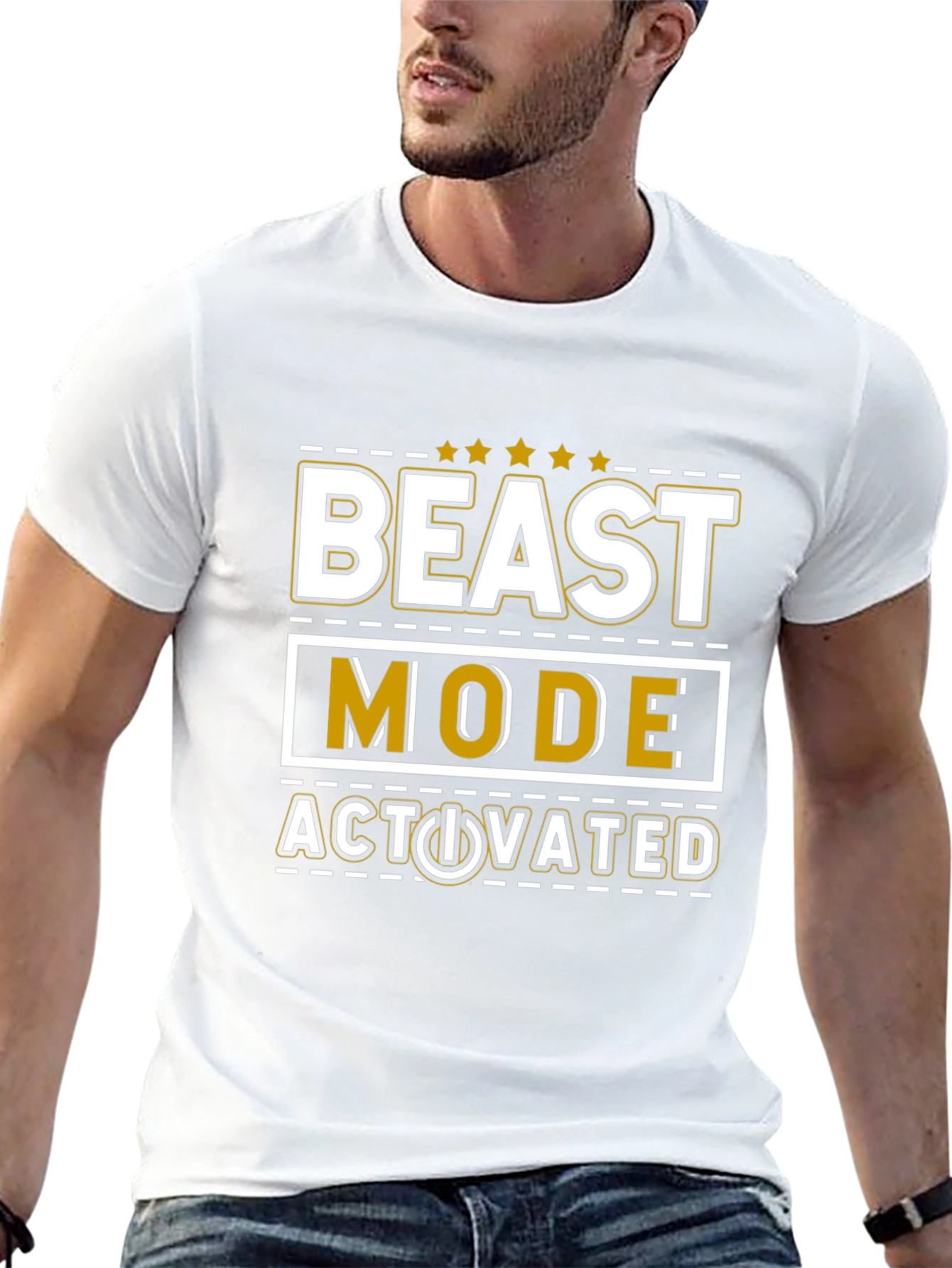 Beast Mode Activated T-Shirt - Gym Motivation
