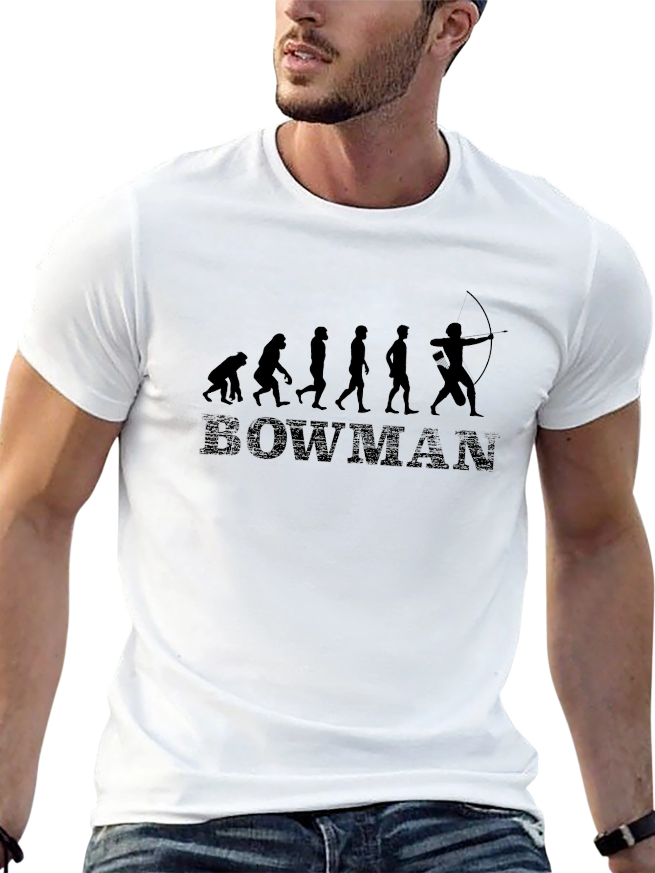 Evolution of Bowman Black T-Shirt