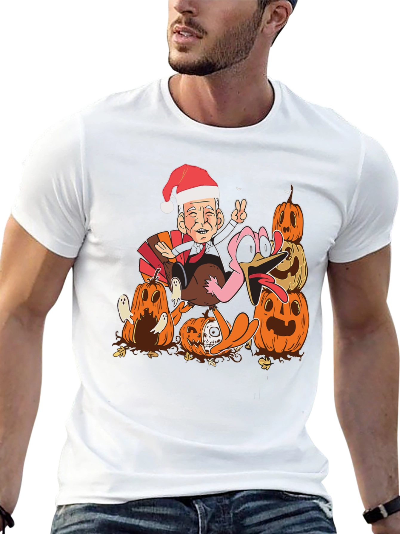 Festive Joe Biden Thanksgiving/Christmas T-Shirt