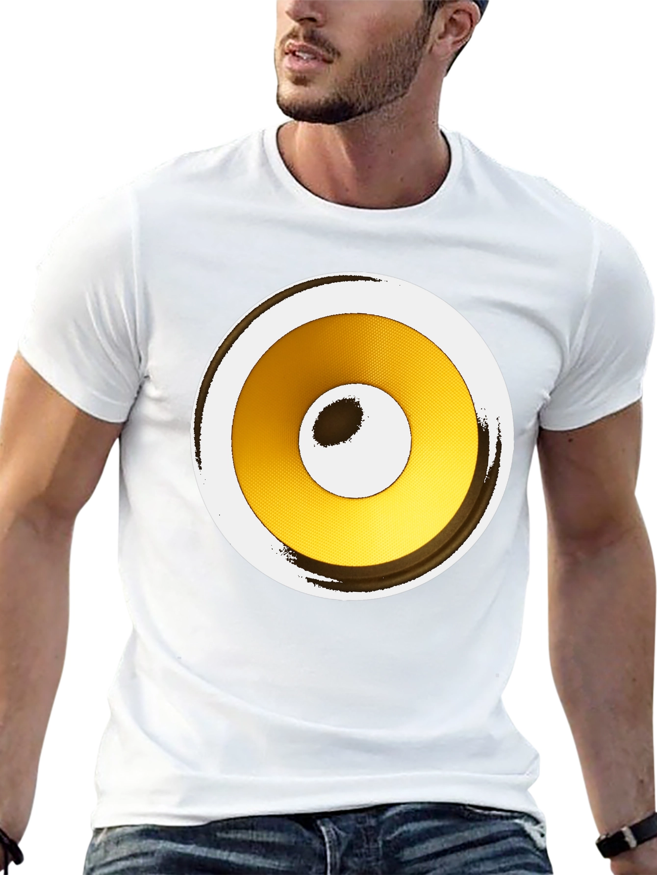 Speaker Graphic Tee - Modern Audio Design