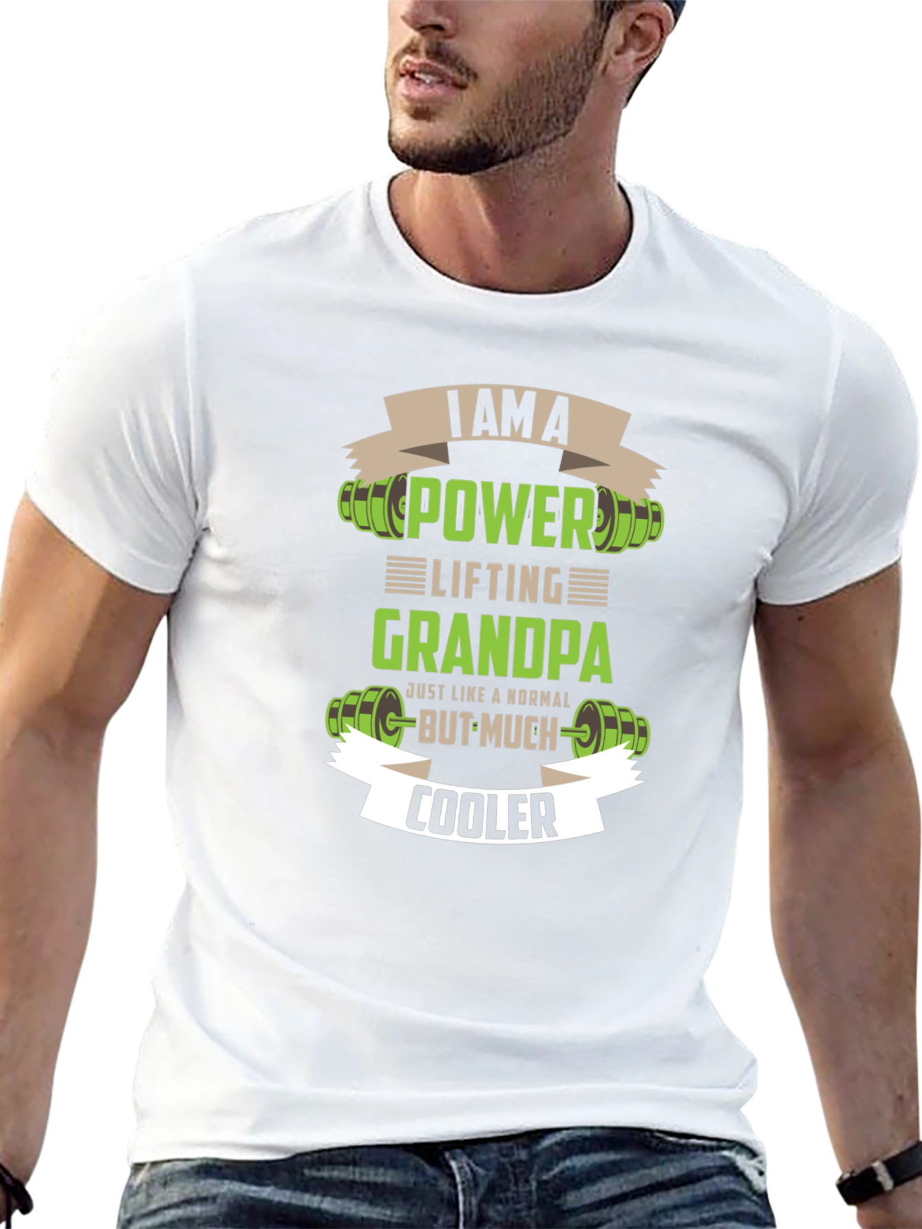 Power Lifting Grandpa T-Shirt