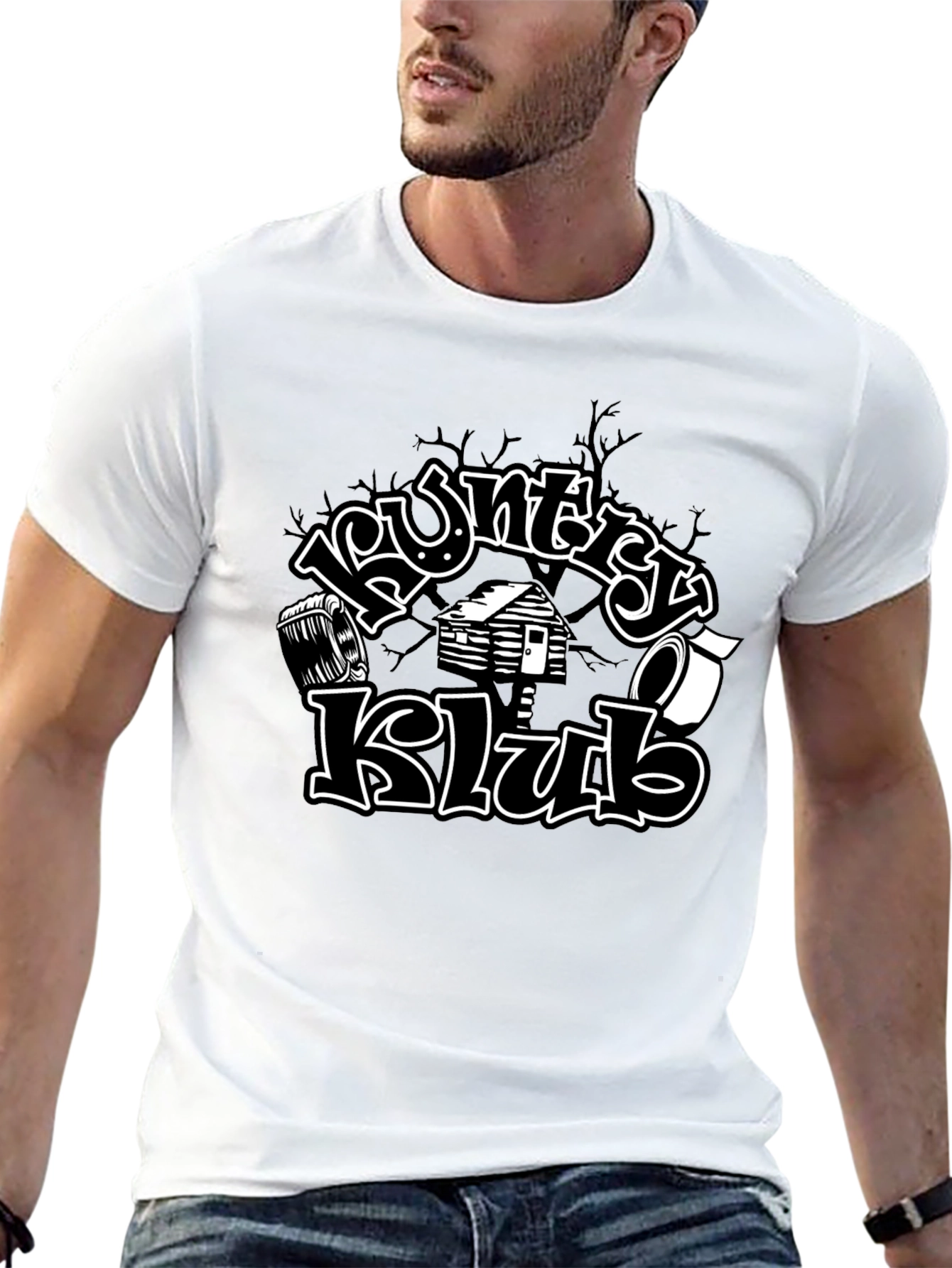 Country Klub Black Graphic Tee