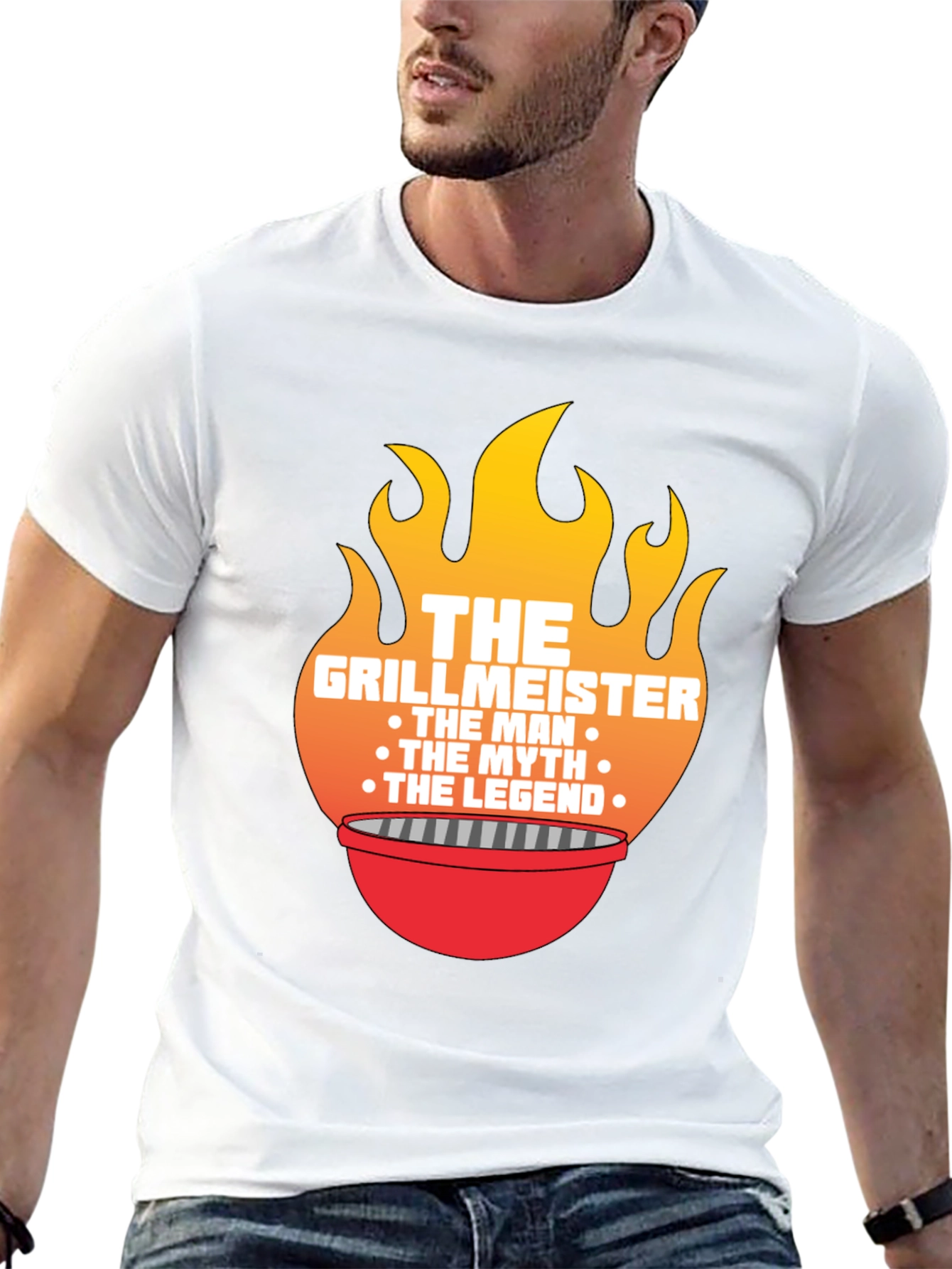 Grillmeister T-Shirt - The Man The Myth The Legend