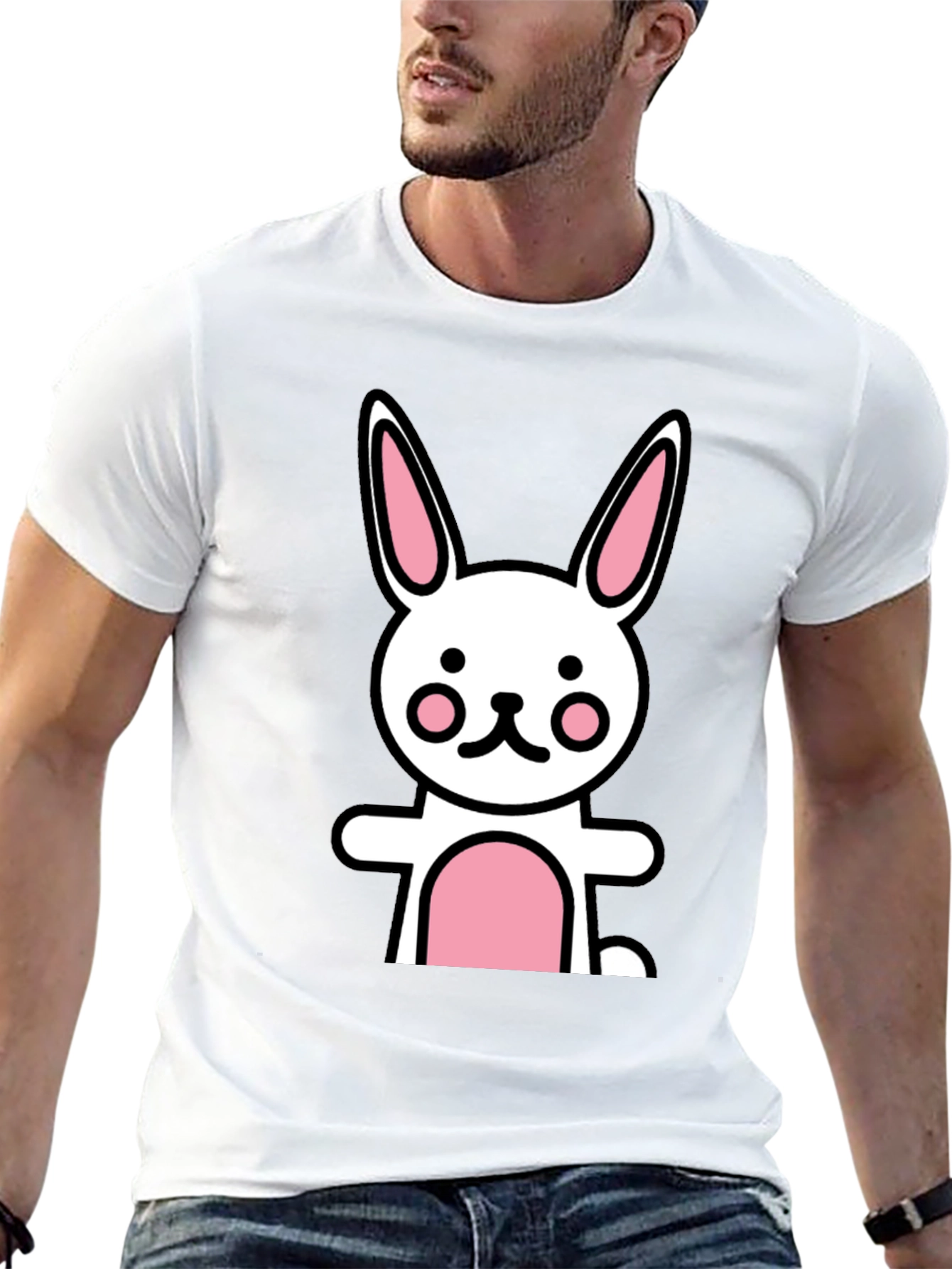 Cartoon Bunny Graphic Tee