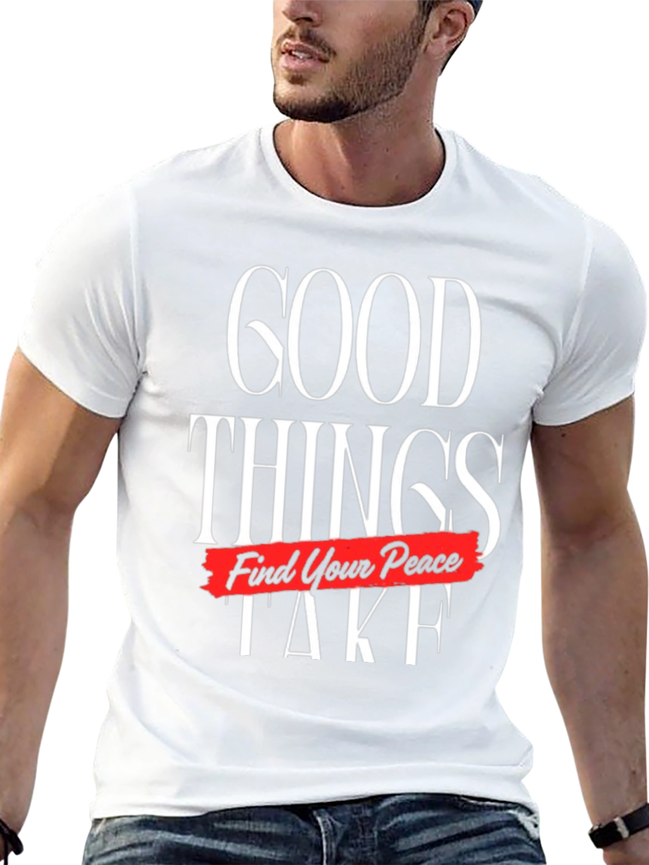 Good Things Take Time Find Your Peace Graphic Tee