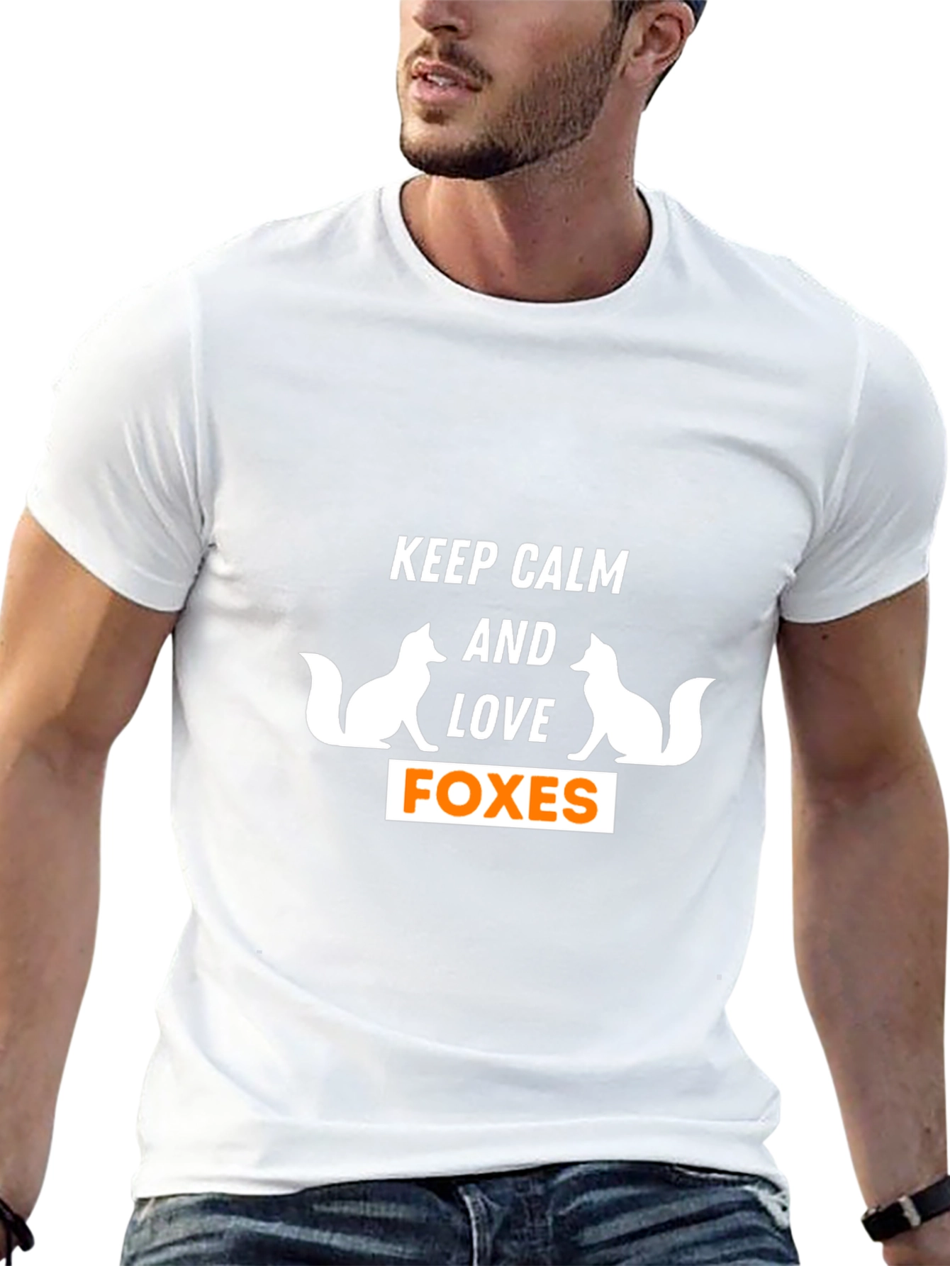 Keep Calm and Love Foxes Graphic T-Shirt
