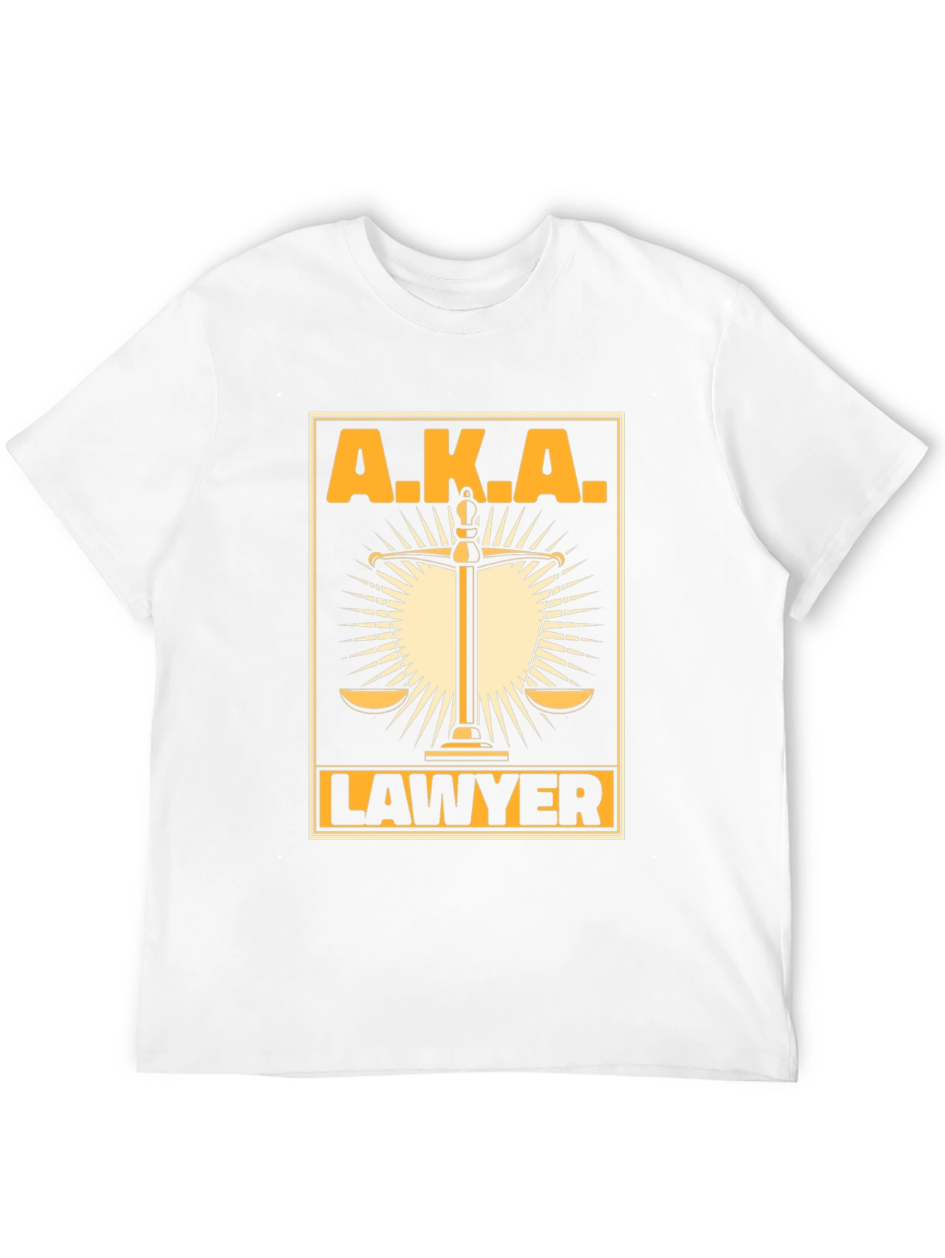 A.K.A Lawyer Graphic Tee - Scales of Justice Design