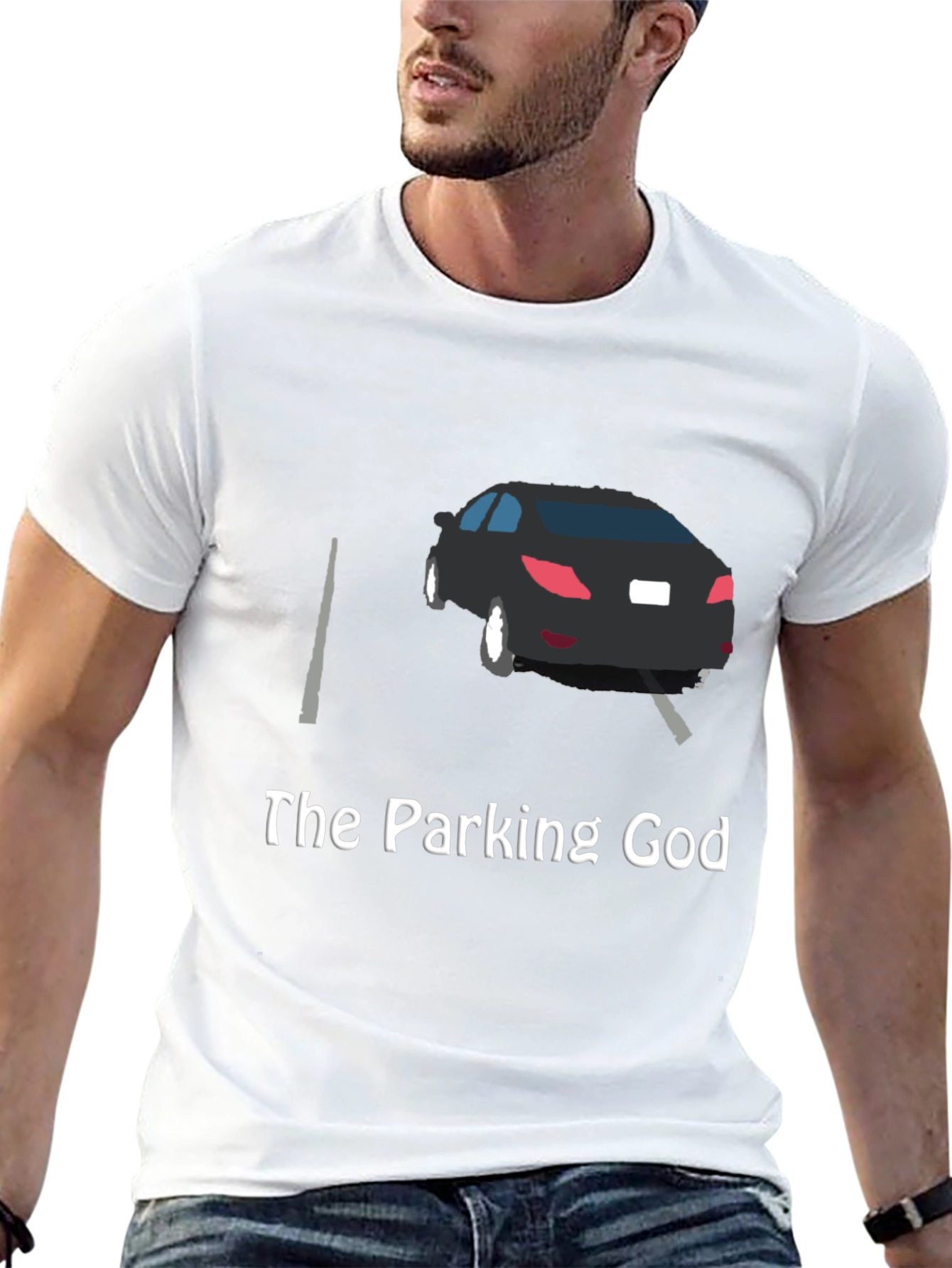 The Parking God T-Shirt - Funny Car Design