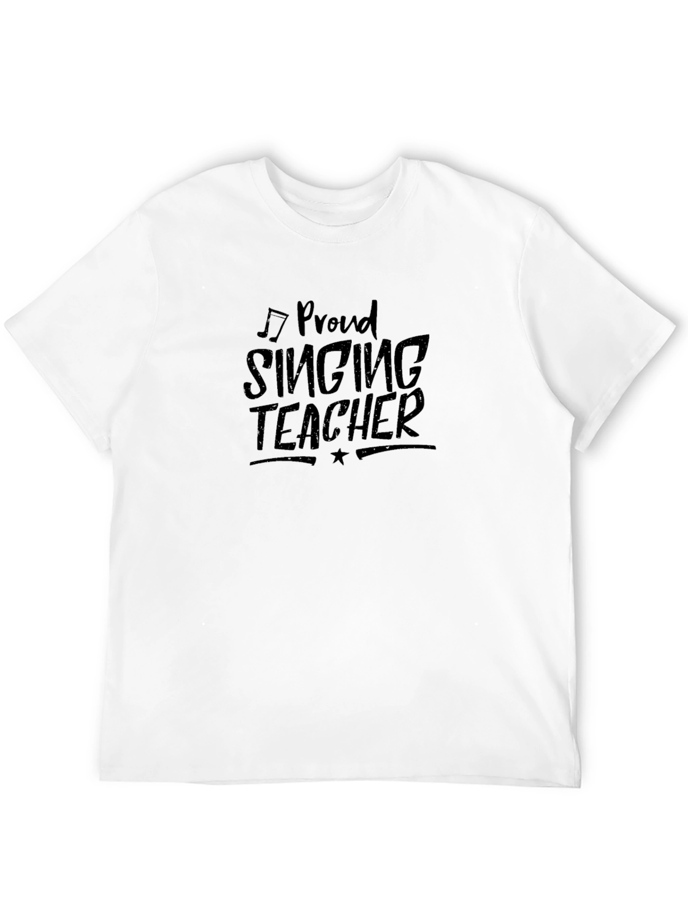 Proud Singing Teacher Black T-Shirt