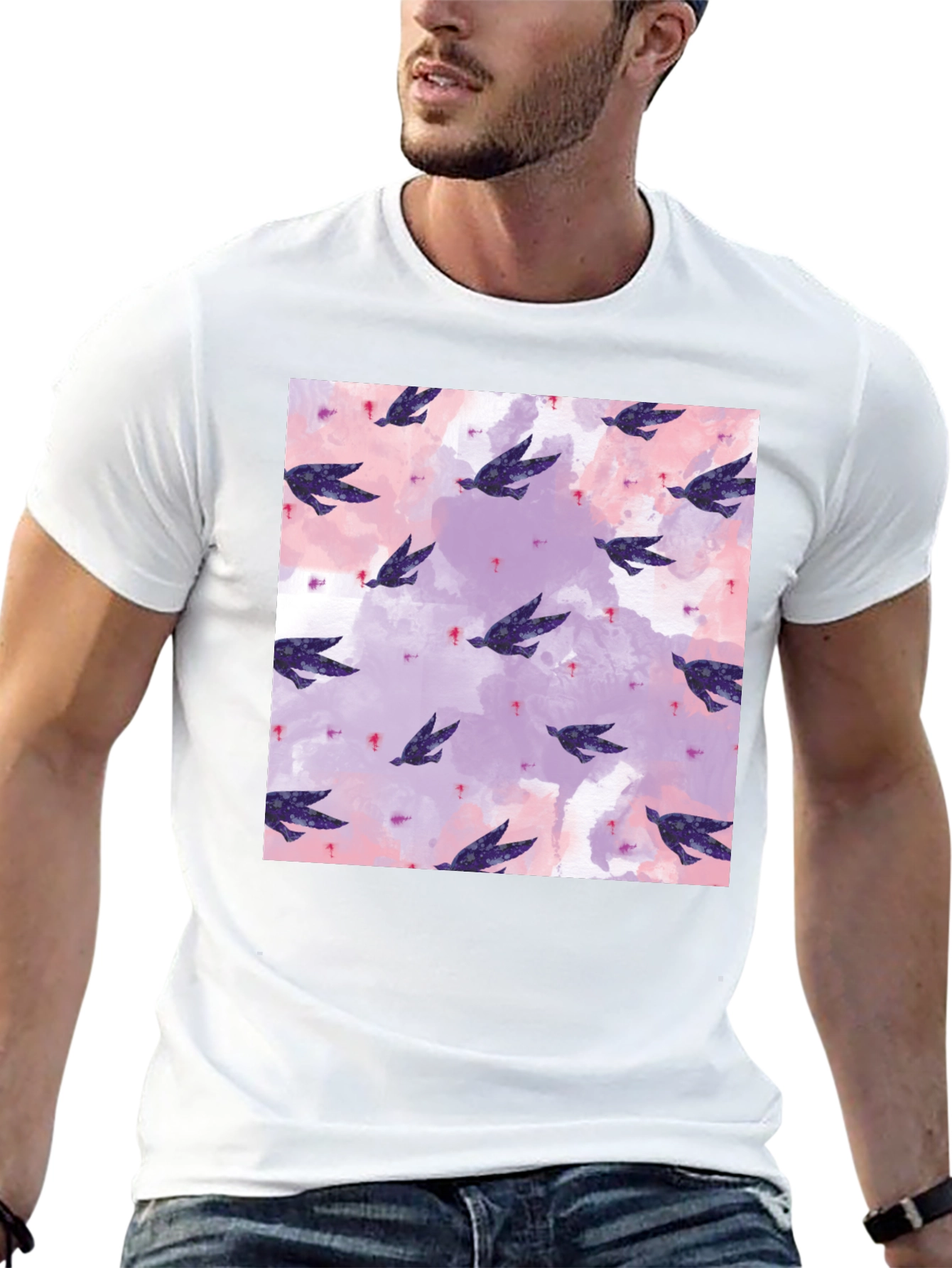 Watercolor Birds Graphic Tee
