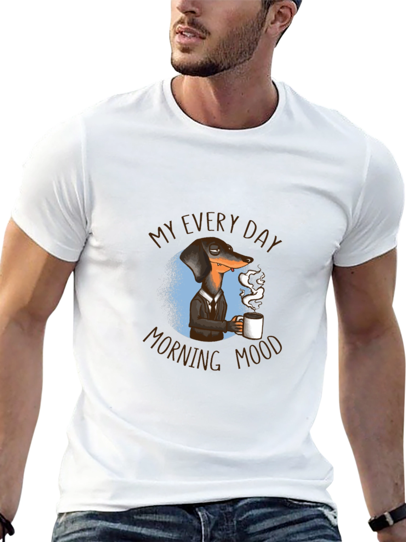 My Everyday Morning Mood Dachshund Graphic Tee