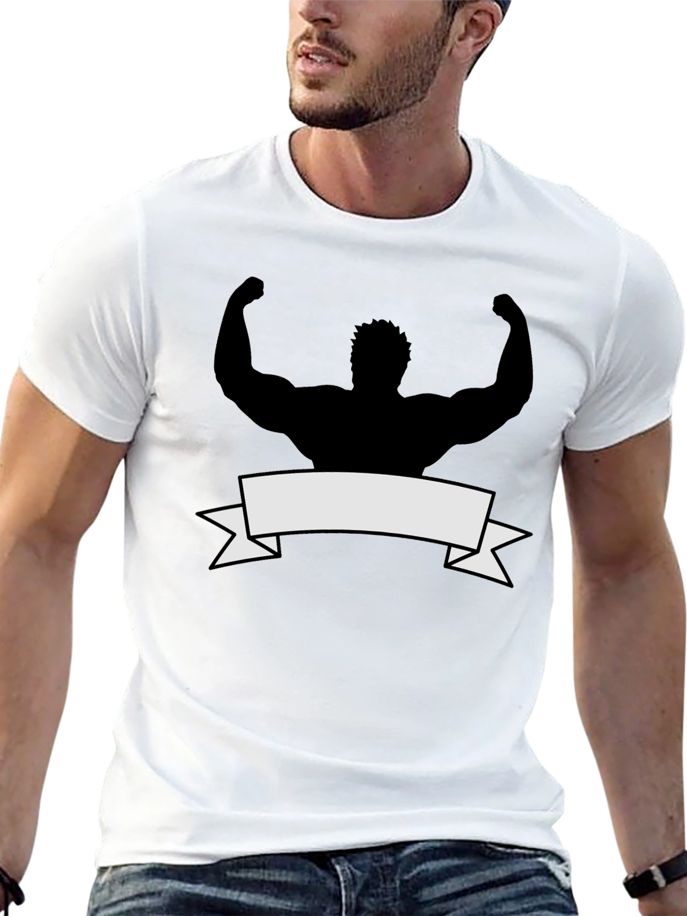 Muscle Silhouette Graphic Tee