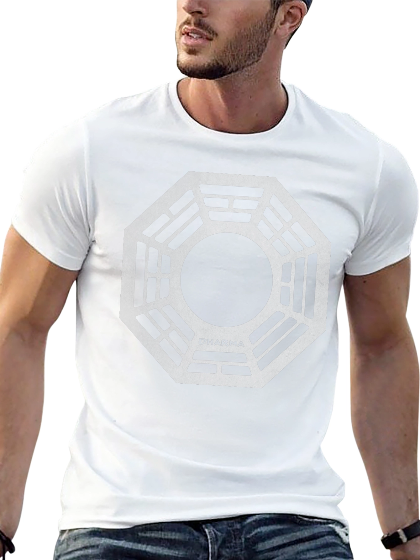 Dharma Initiative Tee - Retro Graphic Novelty T-Shirt