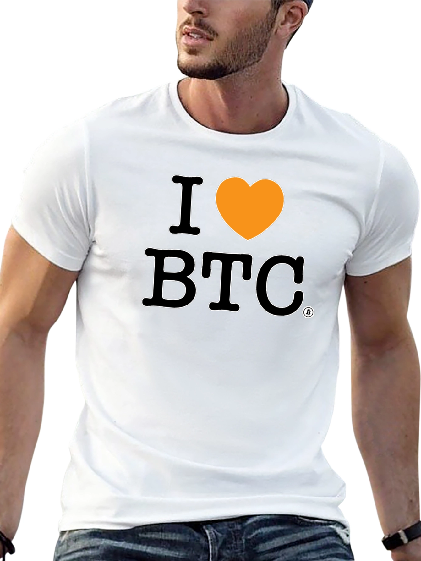 I Heart Bitcoin BTC Graphic T-Shirt