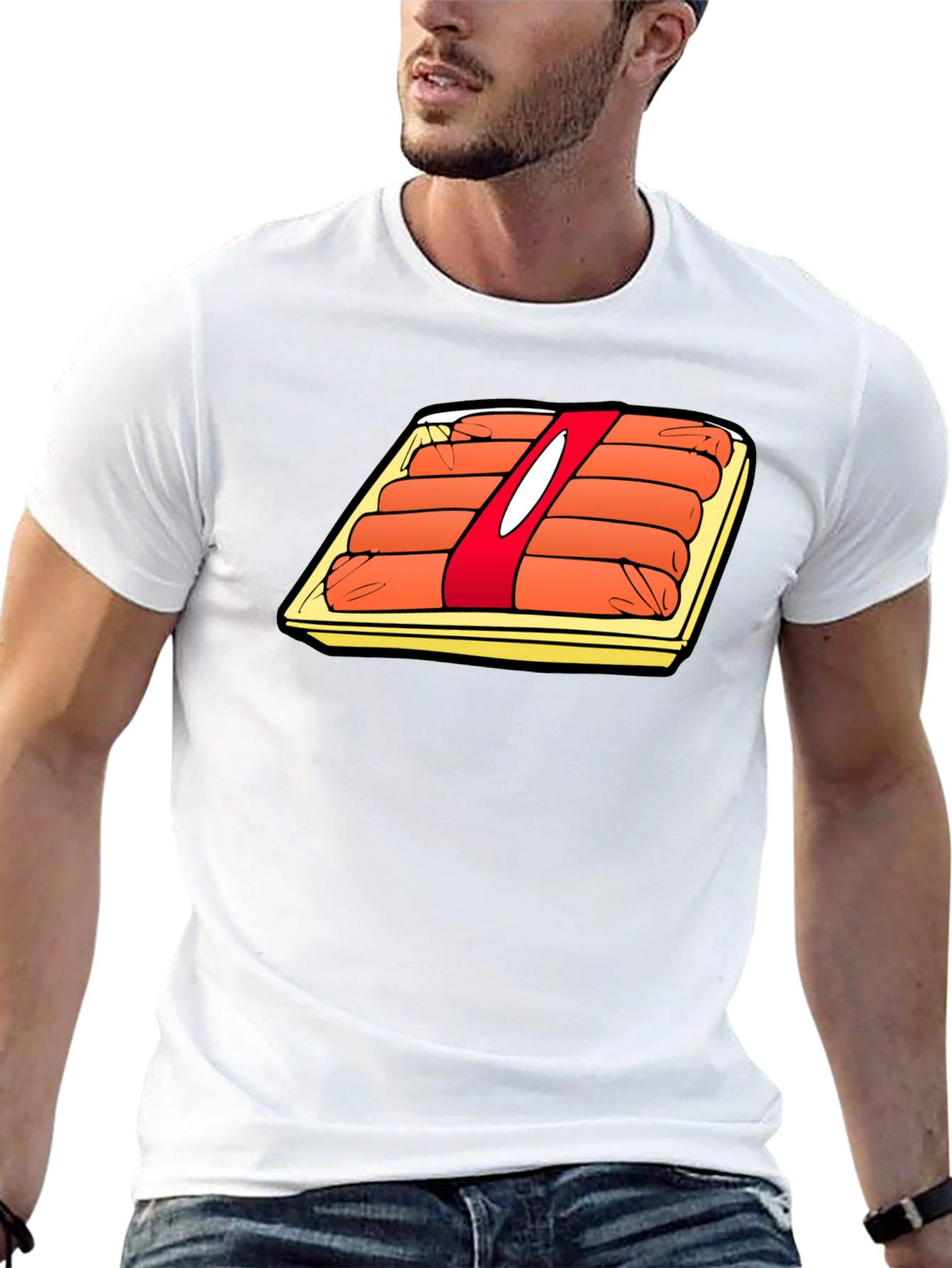 Cartoon Hot Dog T-Shirt