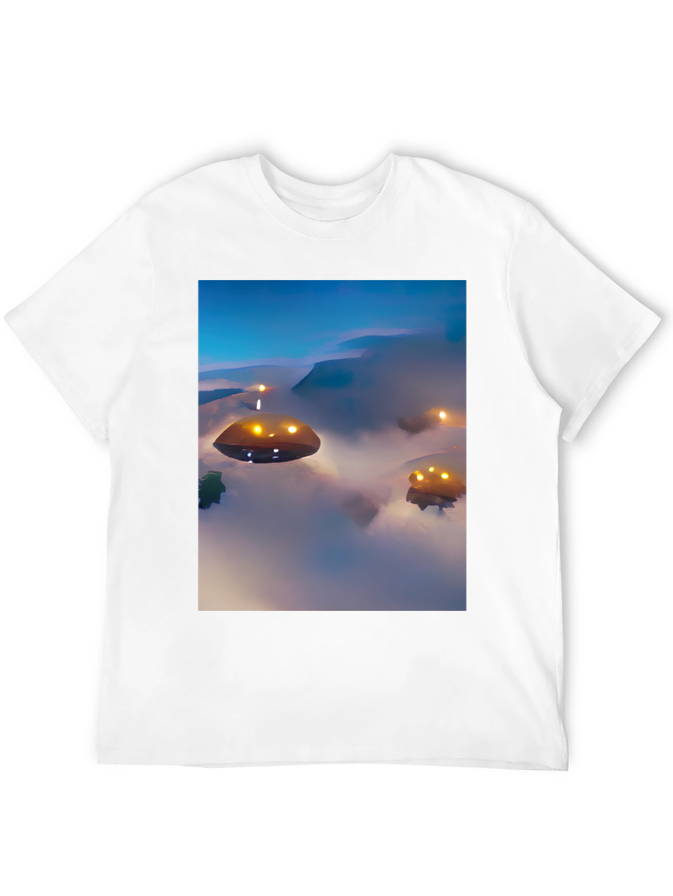 UFO Graphic Black T-Shirt