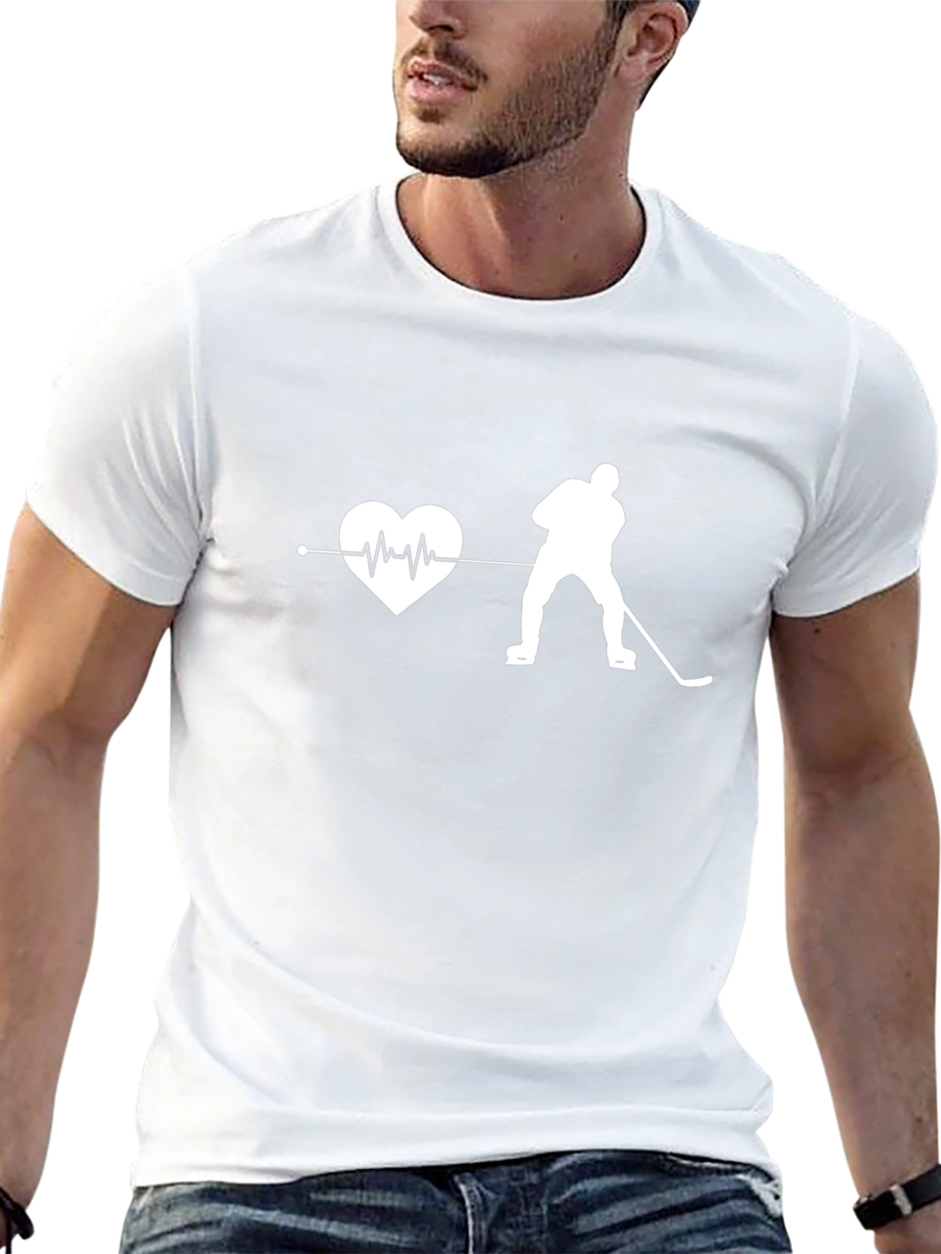 Hockey Heartbeat T-Shirt - Passion for the Game