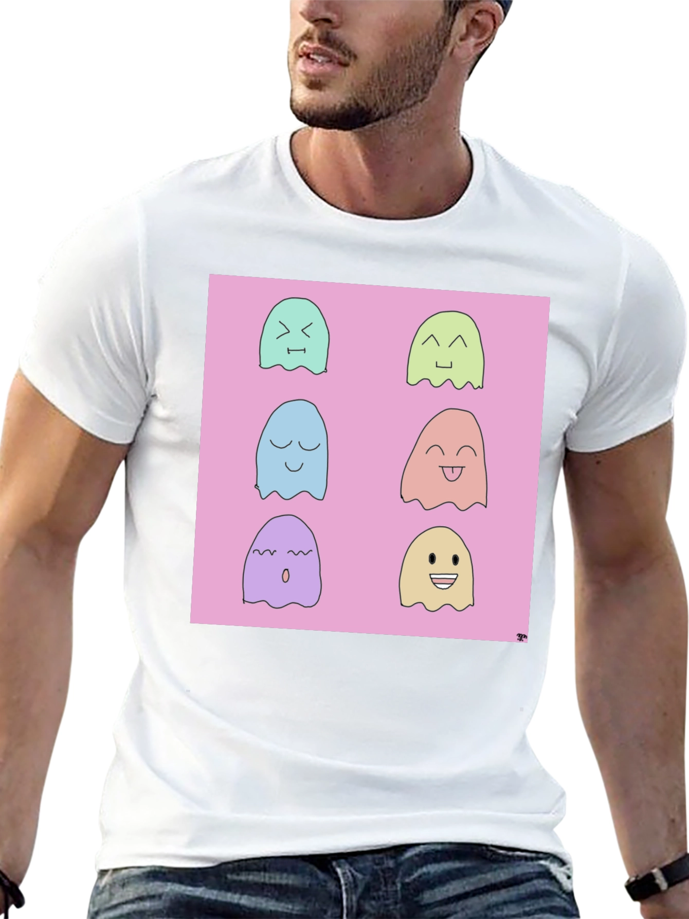Cute Ghost T-Shirt - Fun Spooky Season Apparel