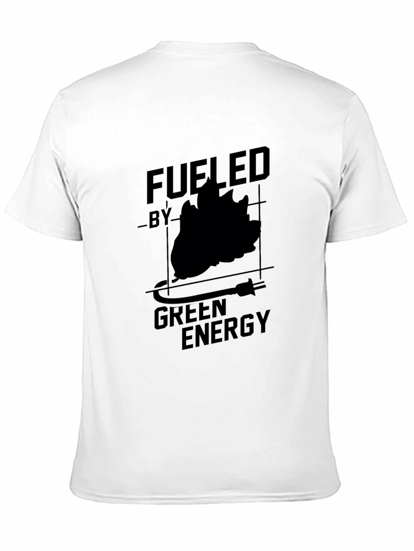 Fueled by Green Energy Black Graphic Tee