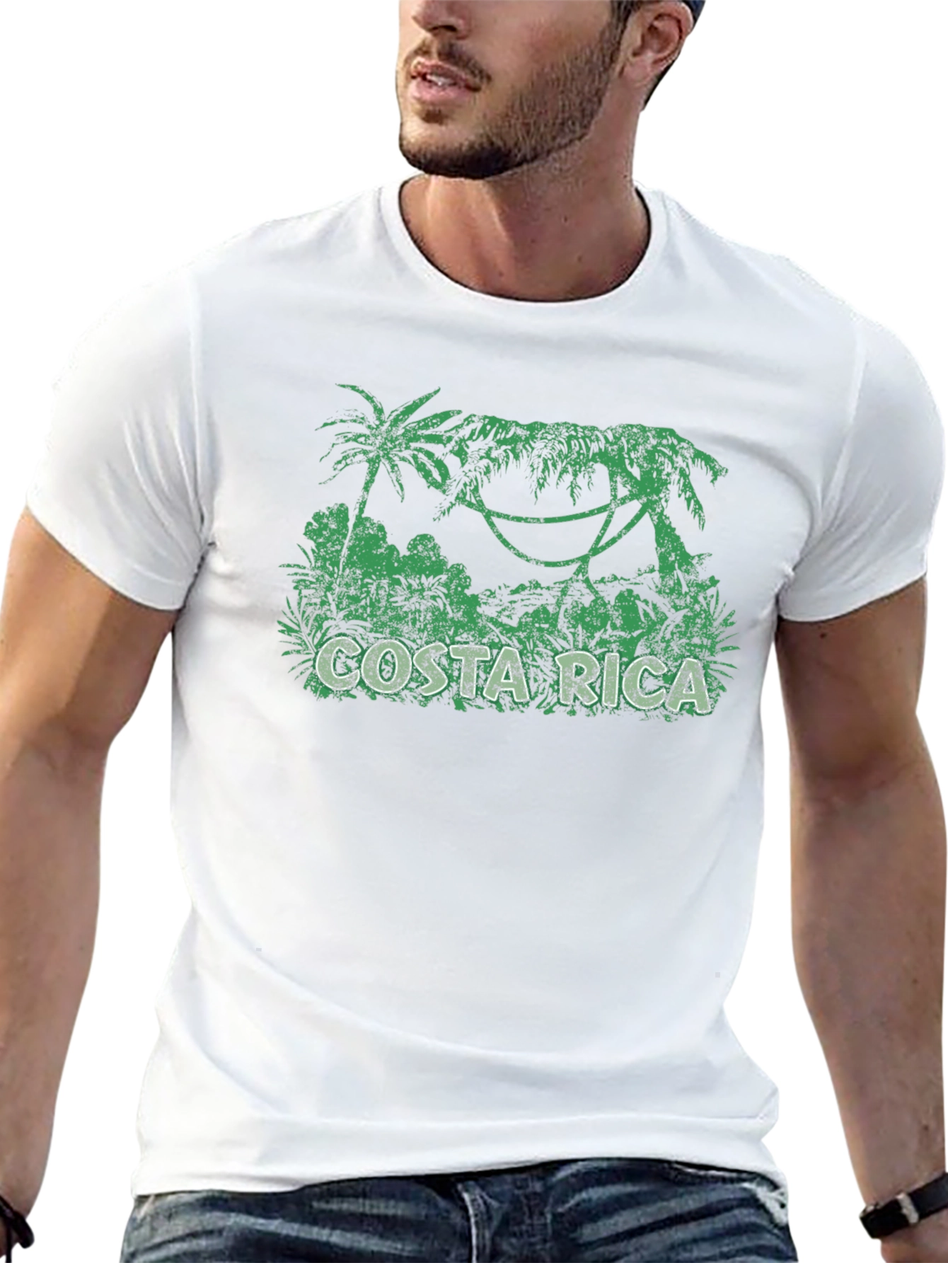 Costa Rica Graphic T-Shirt - Jungle Print Tee