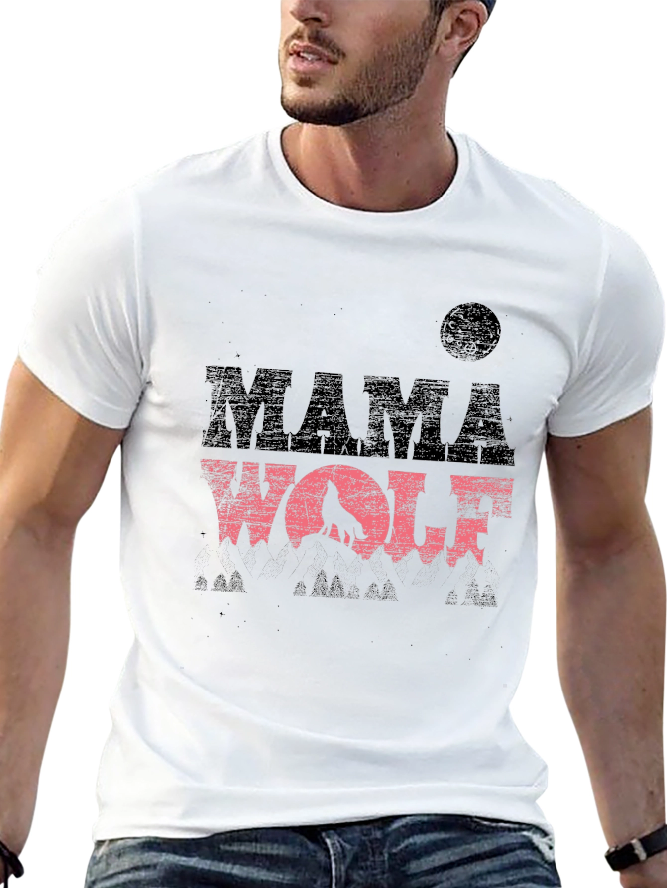 Mama Wolf Graphic T-Shirt