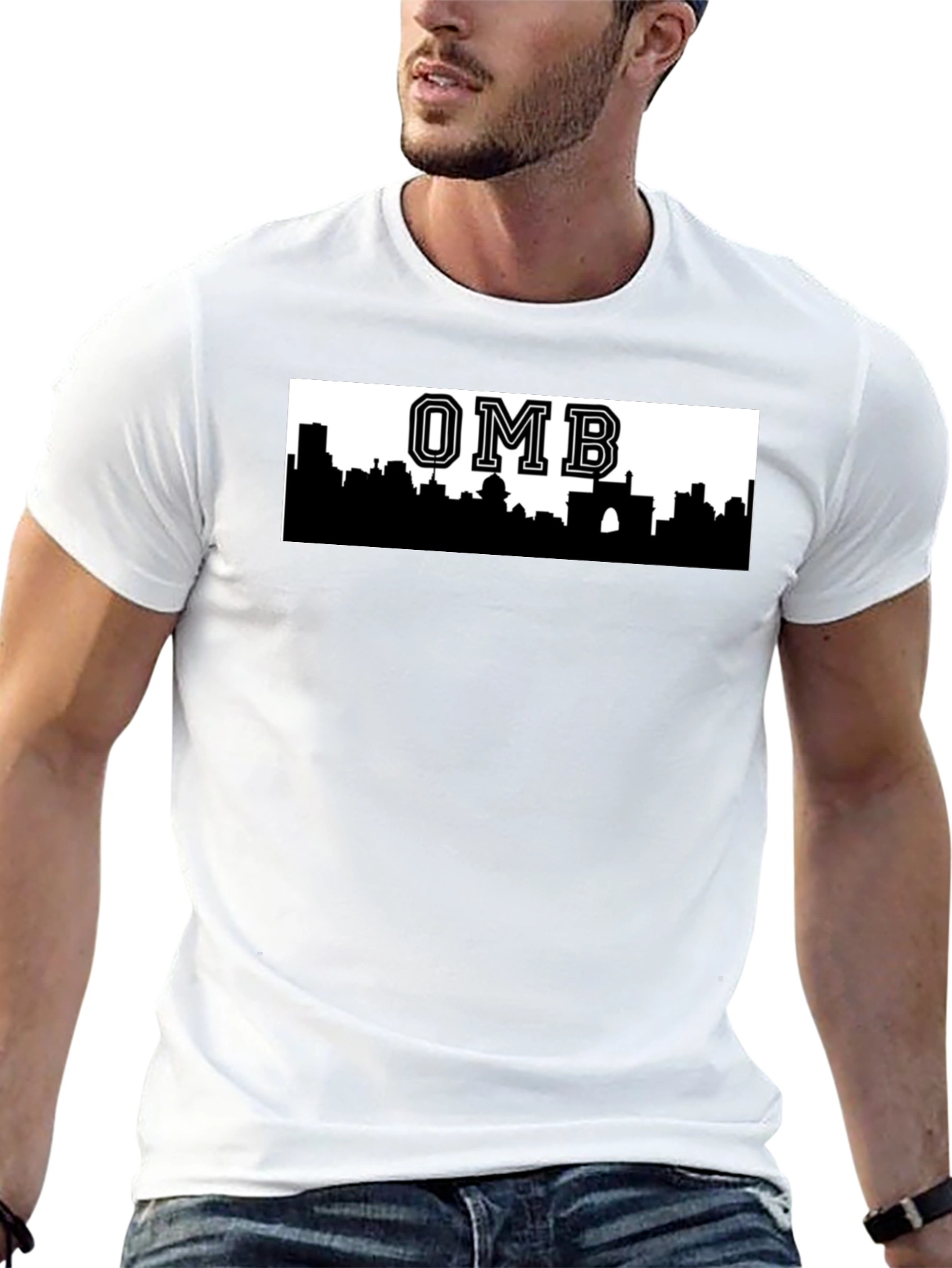 OMB Skyline Graphic Tee - Black T-Shirt