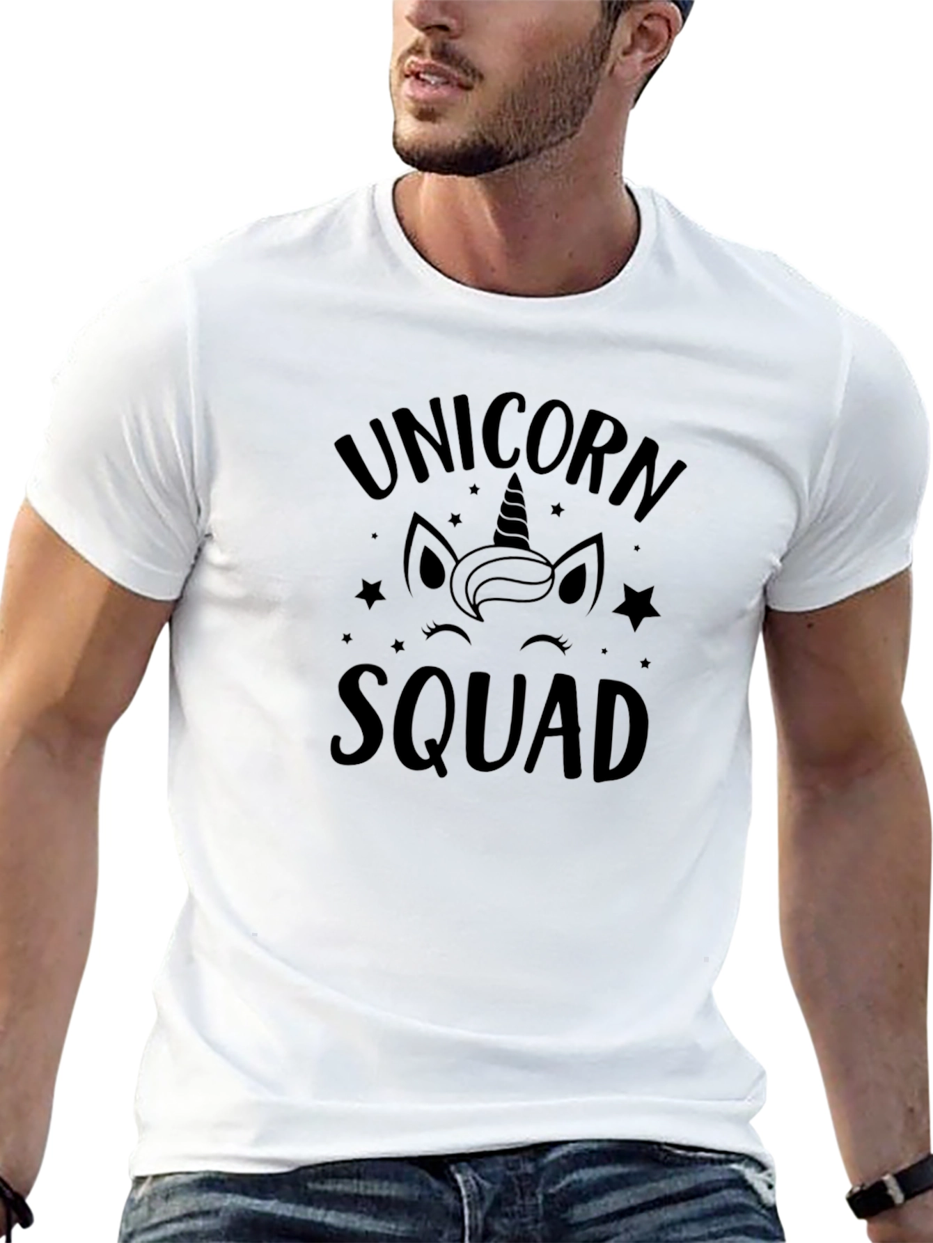 Unicorn Squad Black Graphic Tee