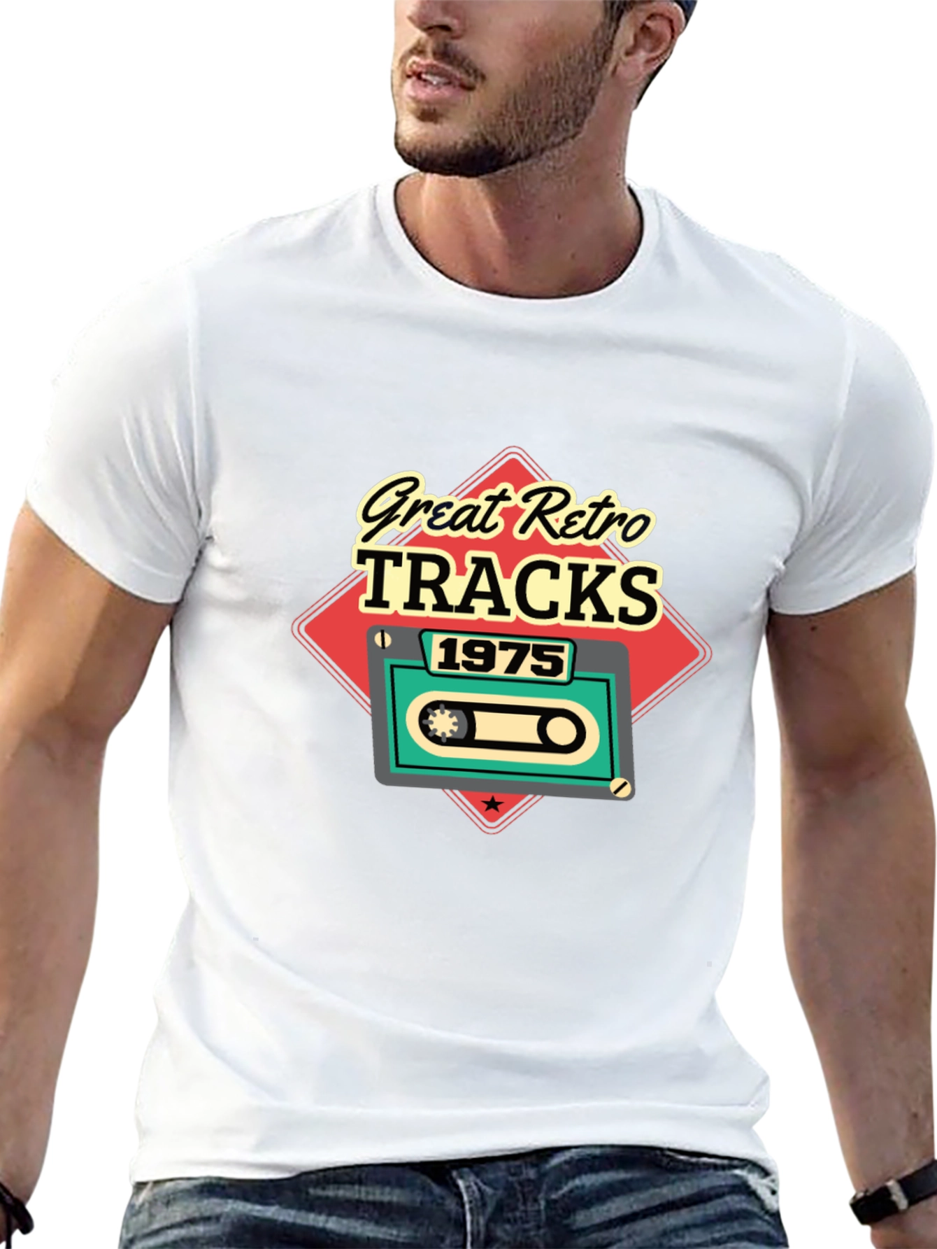Great Retro Tracks 1975 Graphic T-Shirt