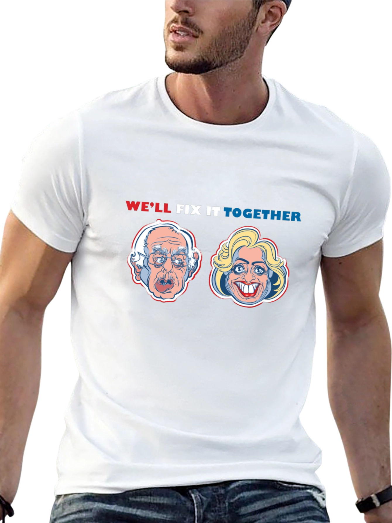 Political Humor T-Shirt: Well Fix It Together